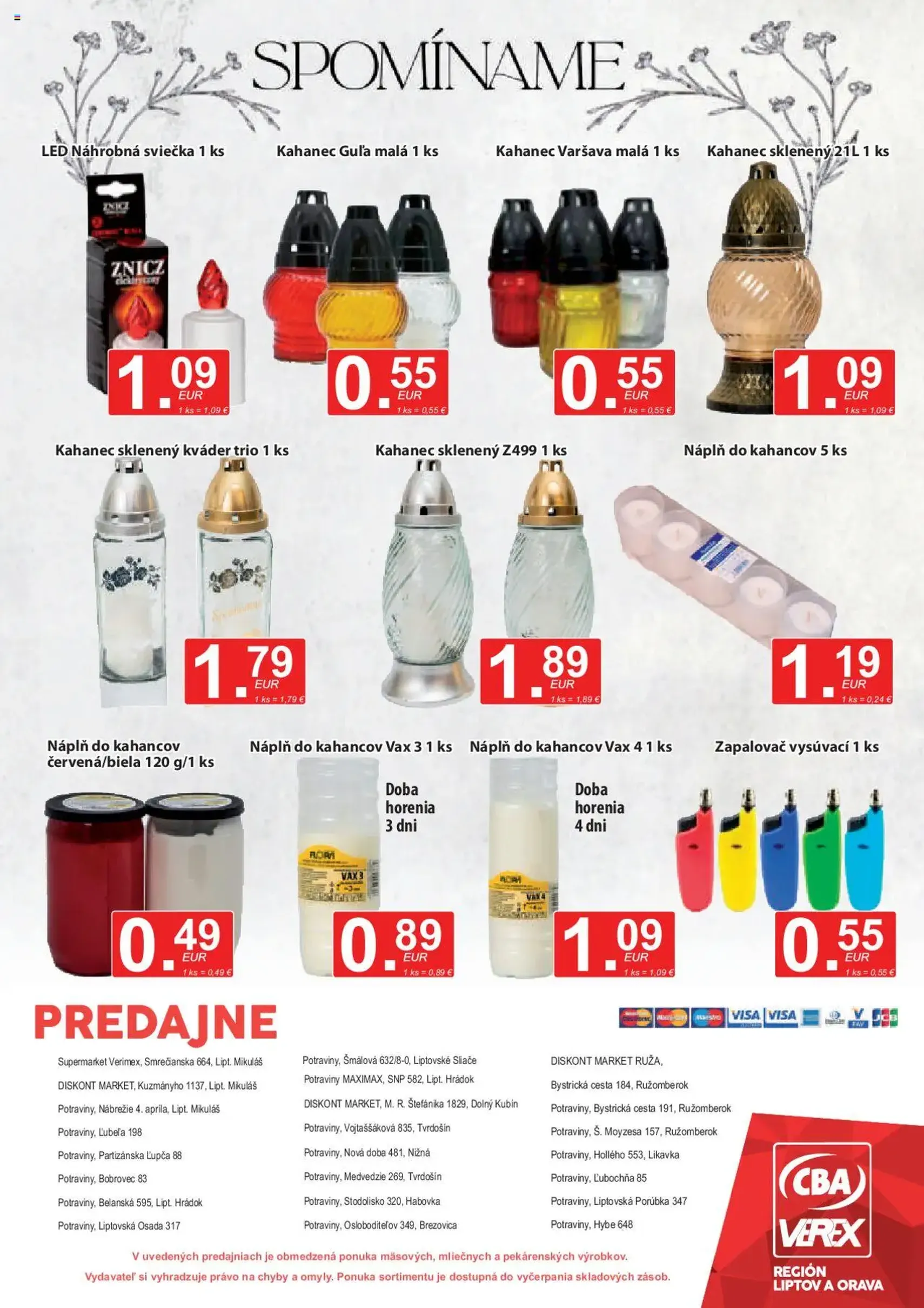 CBA Verex leták - platný leták od 16.10.2025 strana 12 z 12 CBA Verex leták - platný leták od 16.10.2025 strana 12 z 12