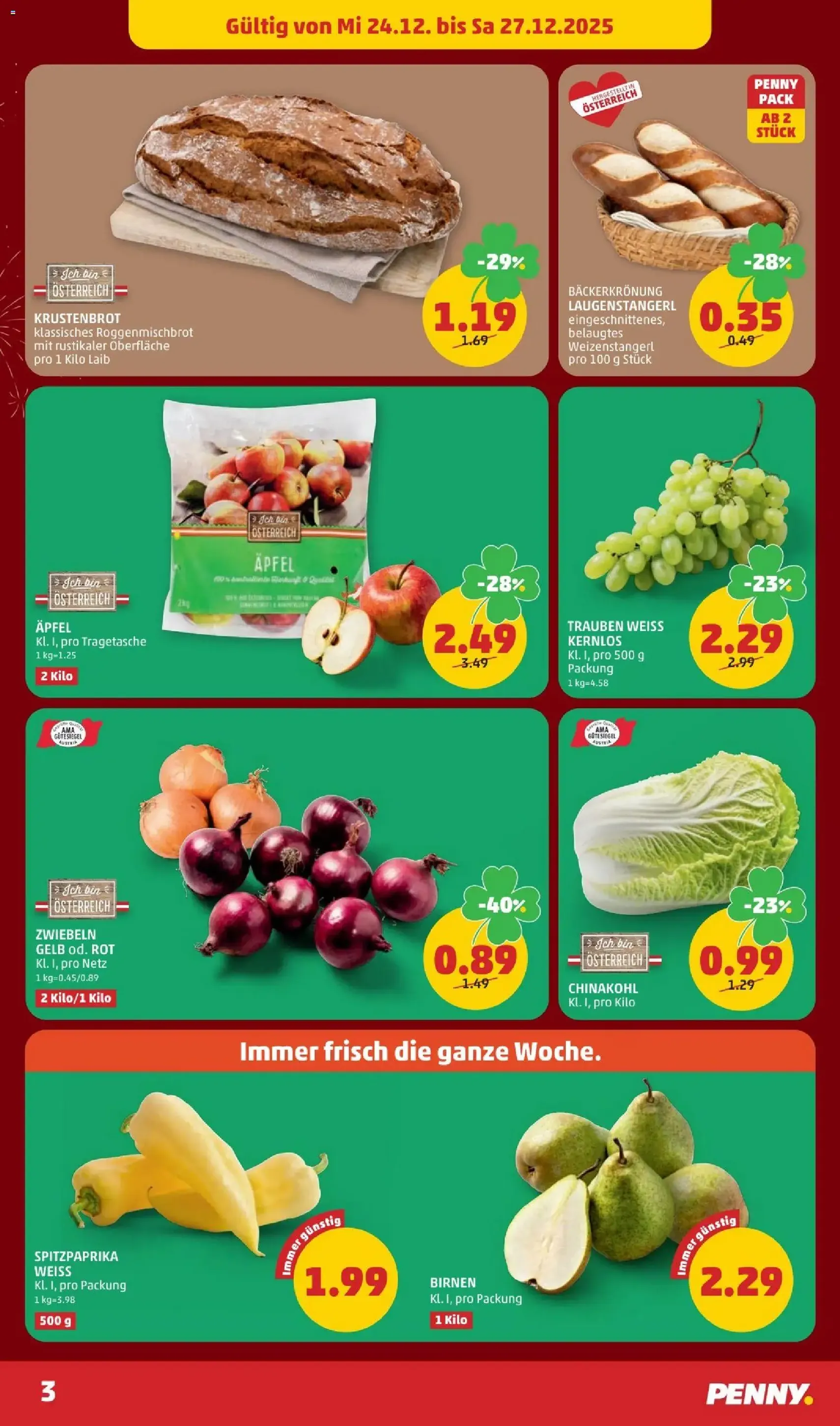 Penny Markt Flugblatt - Gültiger Prospekt ab 24.12.2025, Seite 3 von insgesamt 24