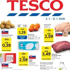 Tesco Hypermarket - leták - náhľad letáku platný od 02.01.2026