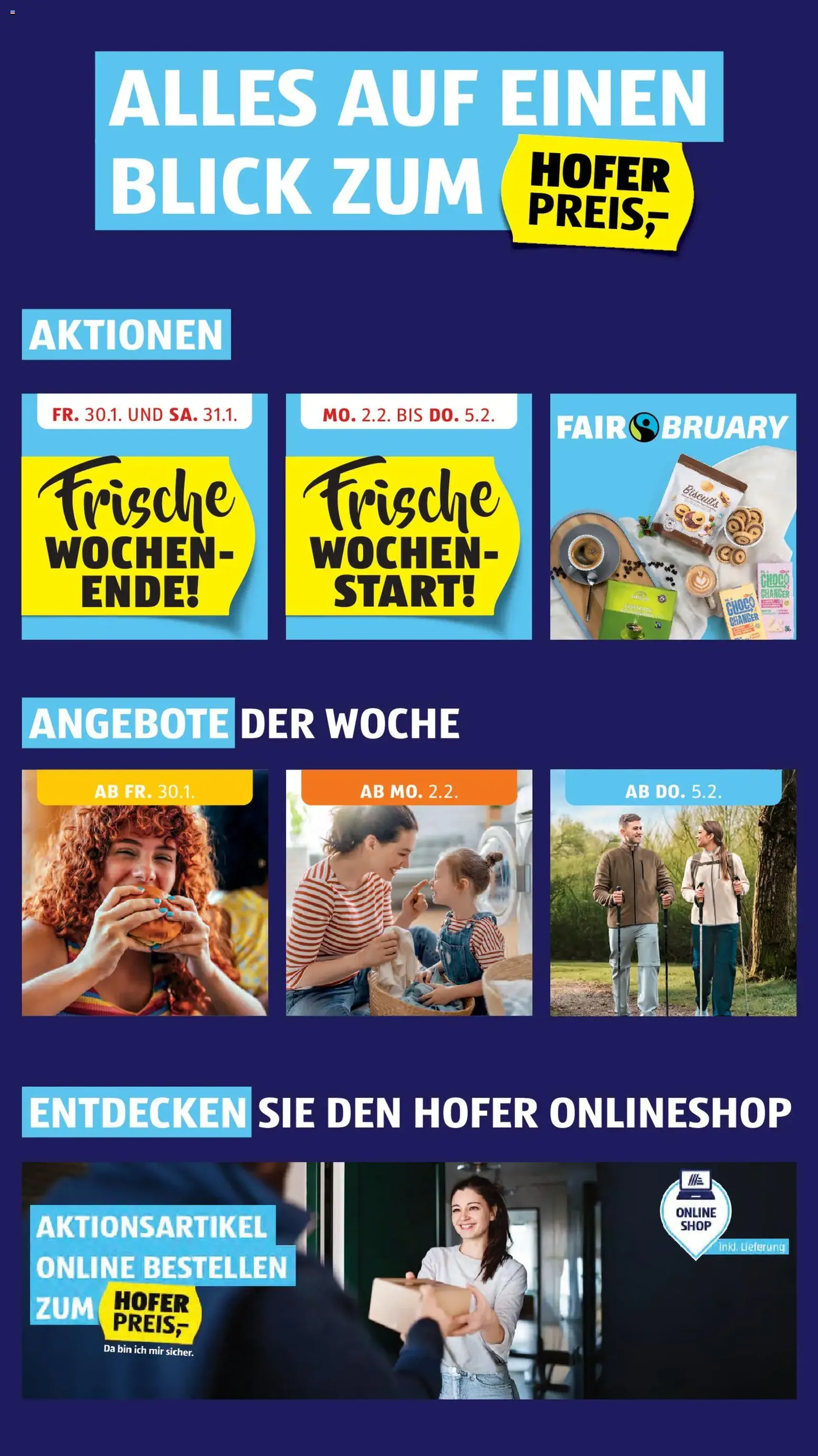 Hofer Flugblatt - Gültiger Prospekt ab 30.01.2026, Seite 2 von insgesamt 41