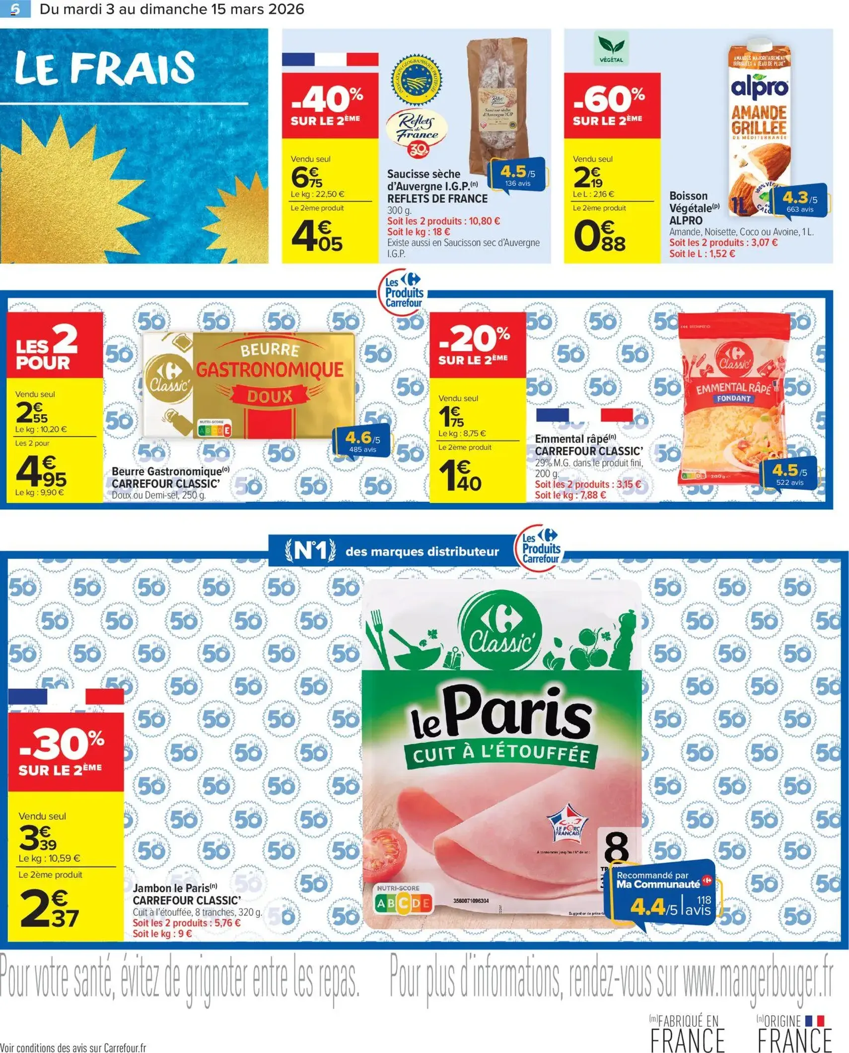 Carrefour Market catalogue de la semaine 10 - brochure valable à partir du 03/03/2026, page 6 sur 14