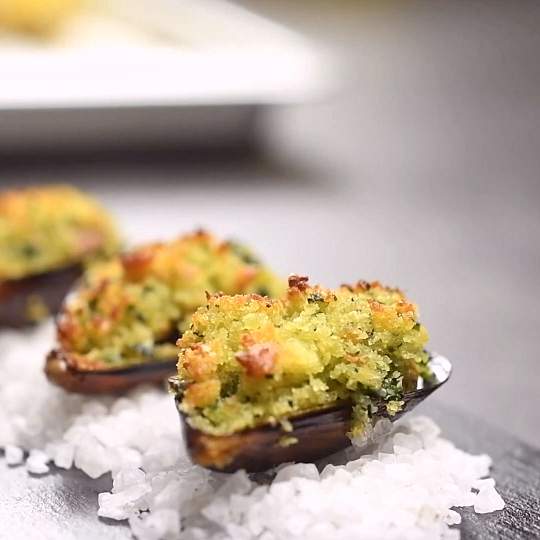 Anteprima ricetta Cozze gratinate