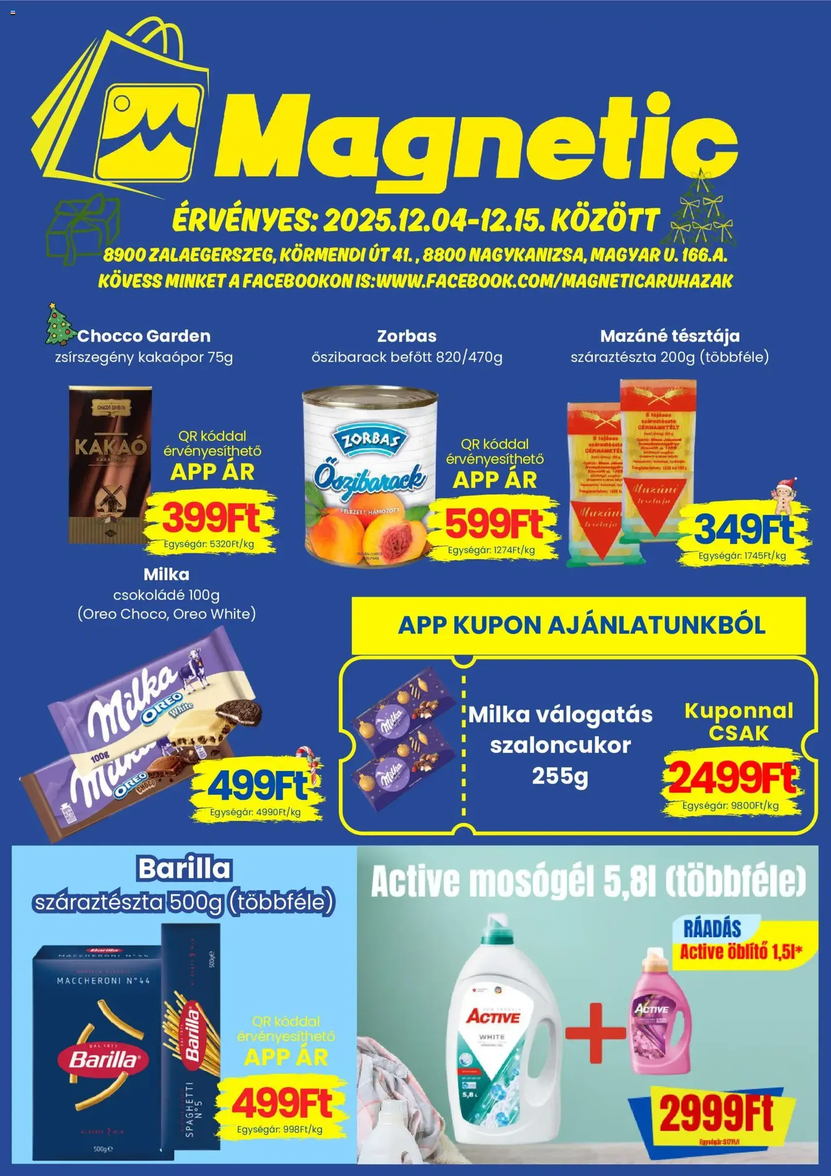 Magnetic Akciós újság - 2025.12.04. érvényes szórólap 1 oldal 4 oldalból