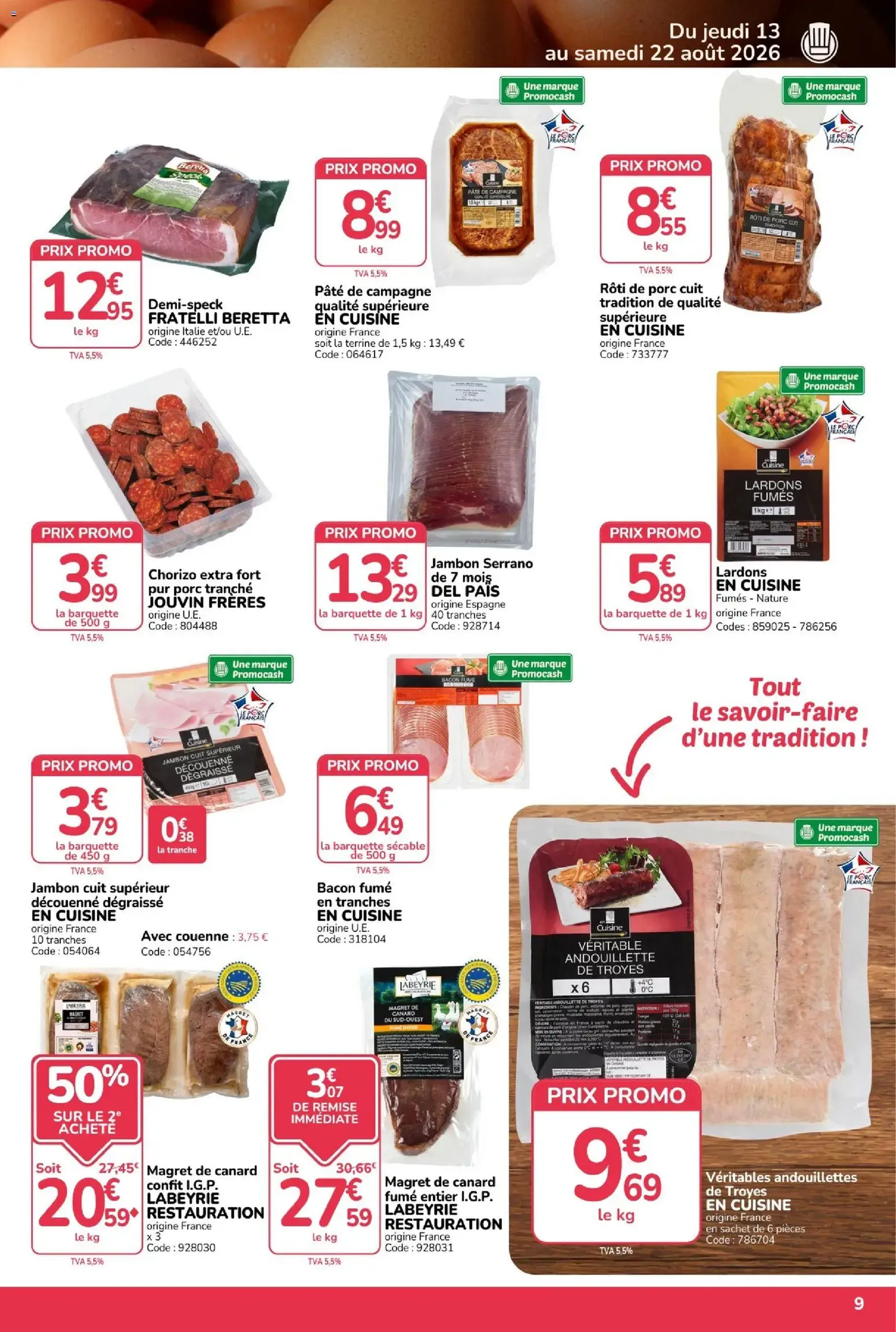 Promocash catalogue - brochure valable à partir du 13/08/2026, page 9 sur 24