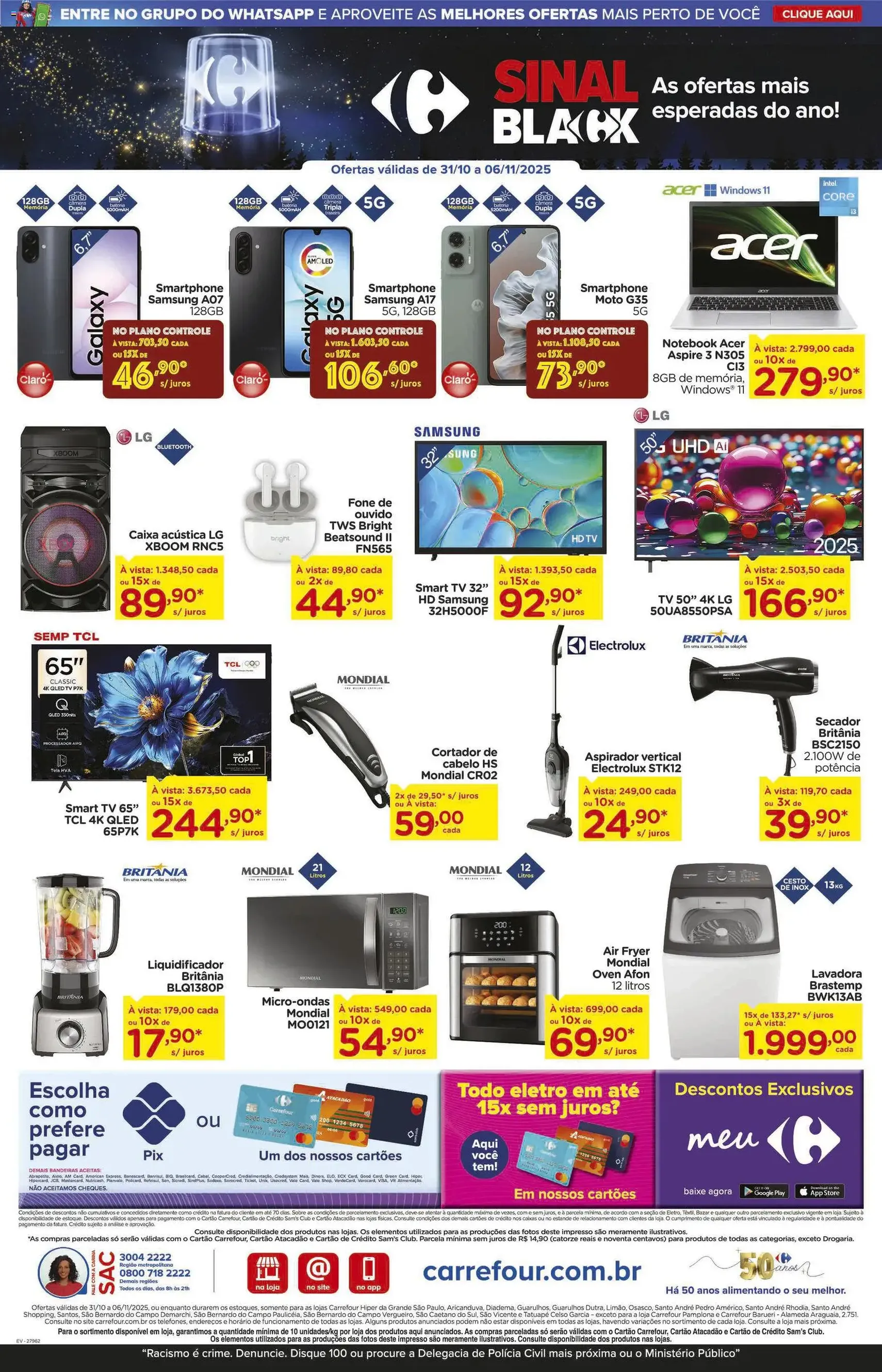 Carrefour Black Friday - folheto válido a partir de 31/10/2025 página 17 de 18 Carrefour Black Friday - folheto válido a partir de 31/10/2025 página 17 de 18