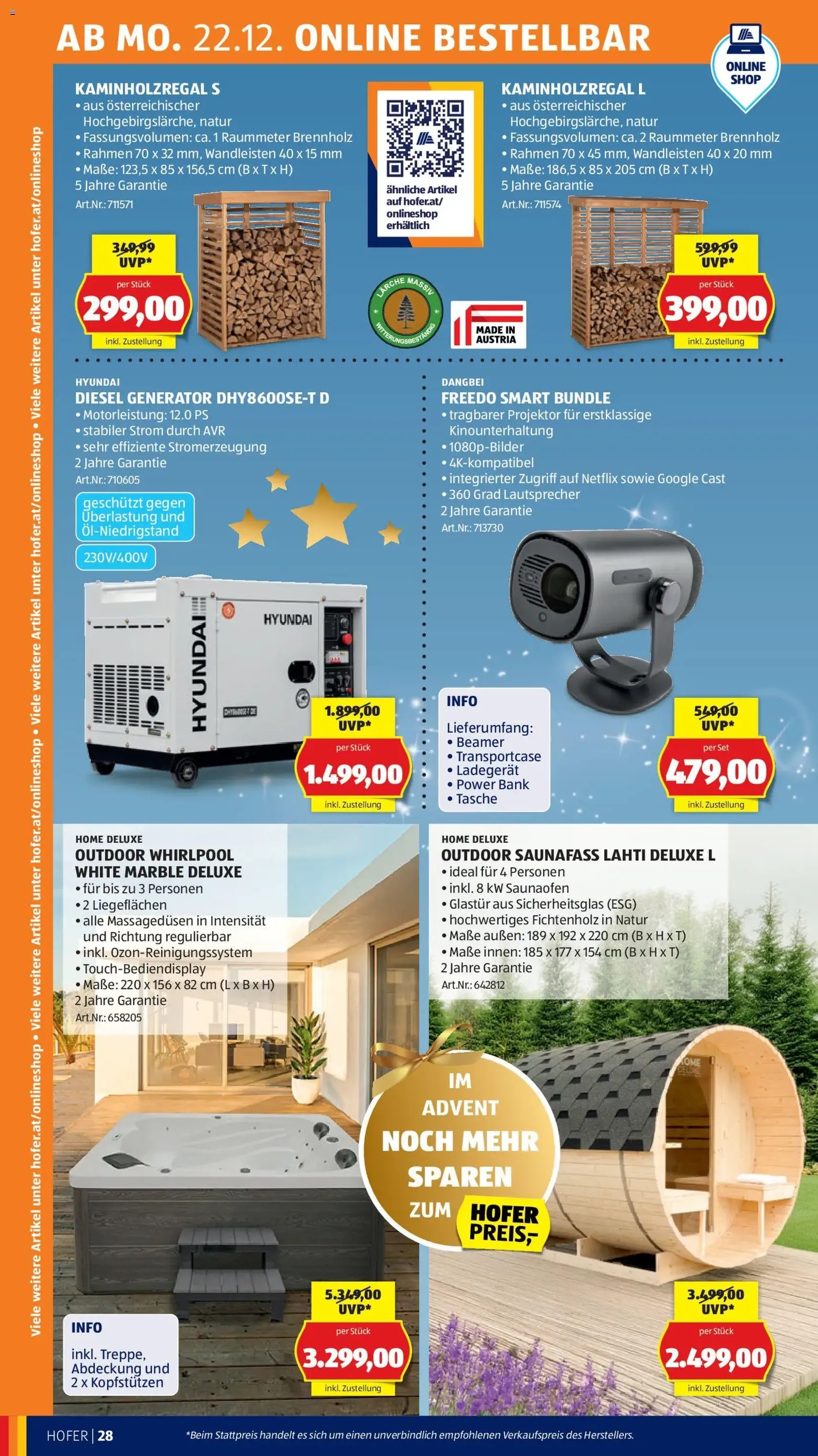 Hofer Flugblatt - Gültiger Prospekt ab 19.12.2025, Seite 36 von insgesamt 41