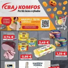 CBA Komfos leták - náhľad letáku platný od 23.10.2025