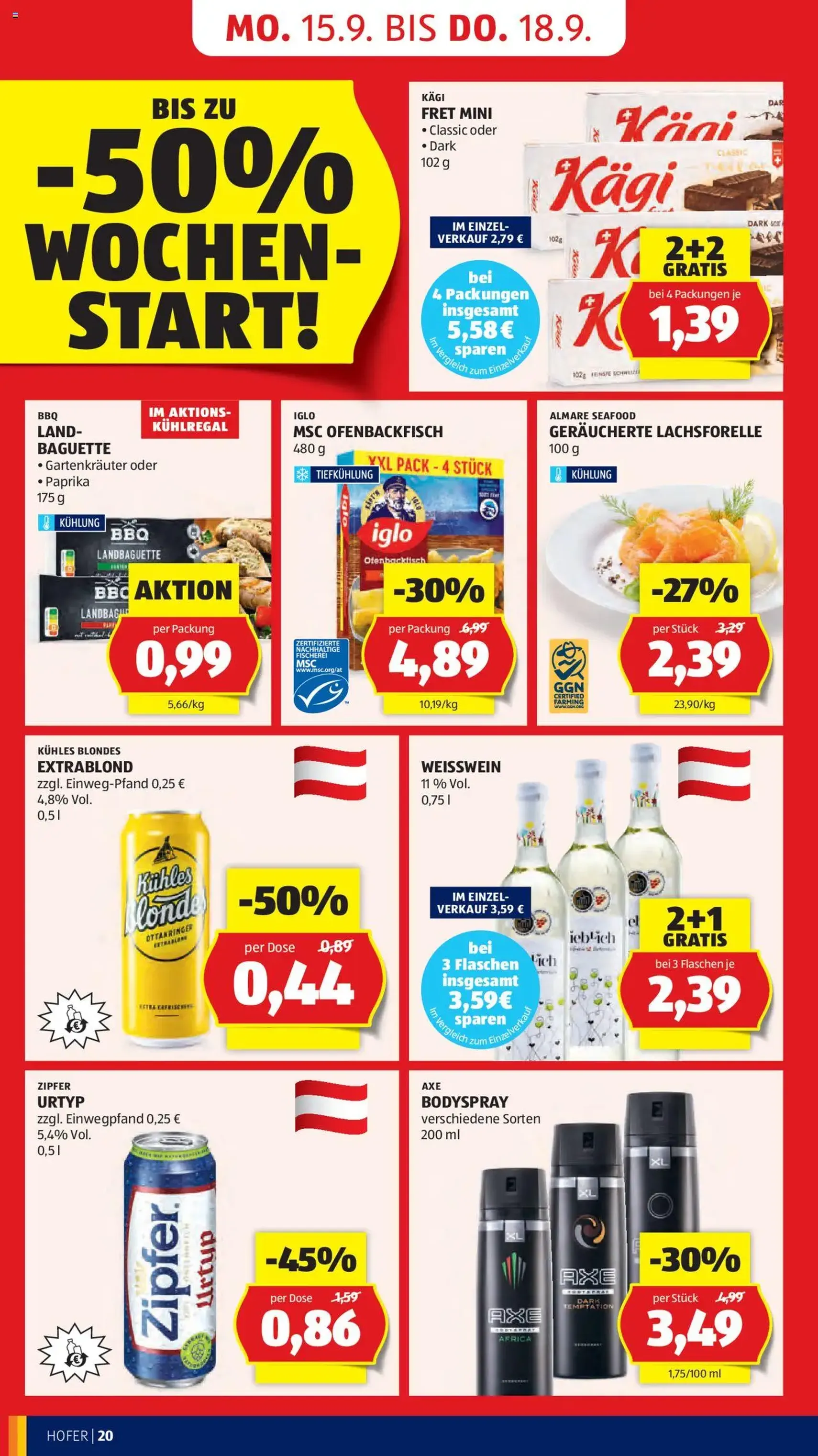 Hofer Flugblatt - Gültiger Prospekt ab 12.09.2025, Seite 22 von insgesamt 49