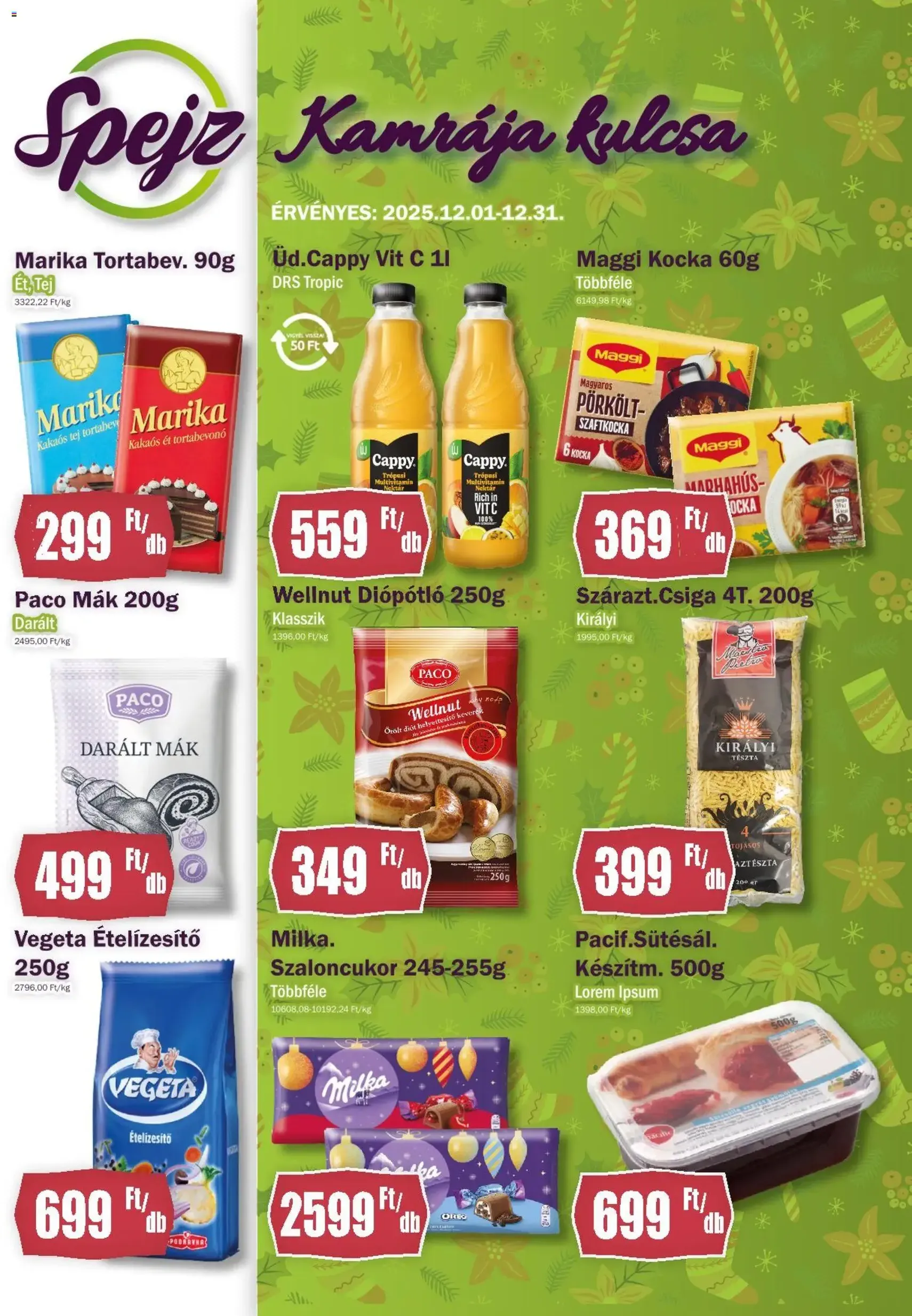 FullDiszkont Akciós újság - 2025.12.01. érvényes szórólap 1 oldal 4 oldalból