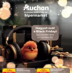 Auchan Black Friday - szórólap előnézete érvényes 2025.11.06. -tól