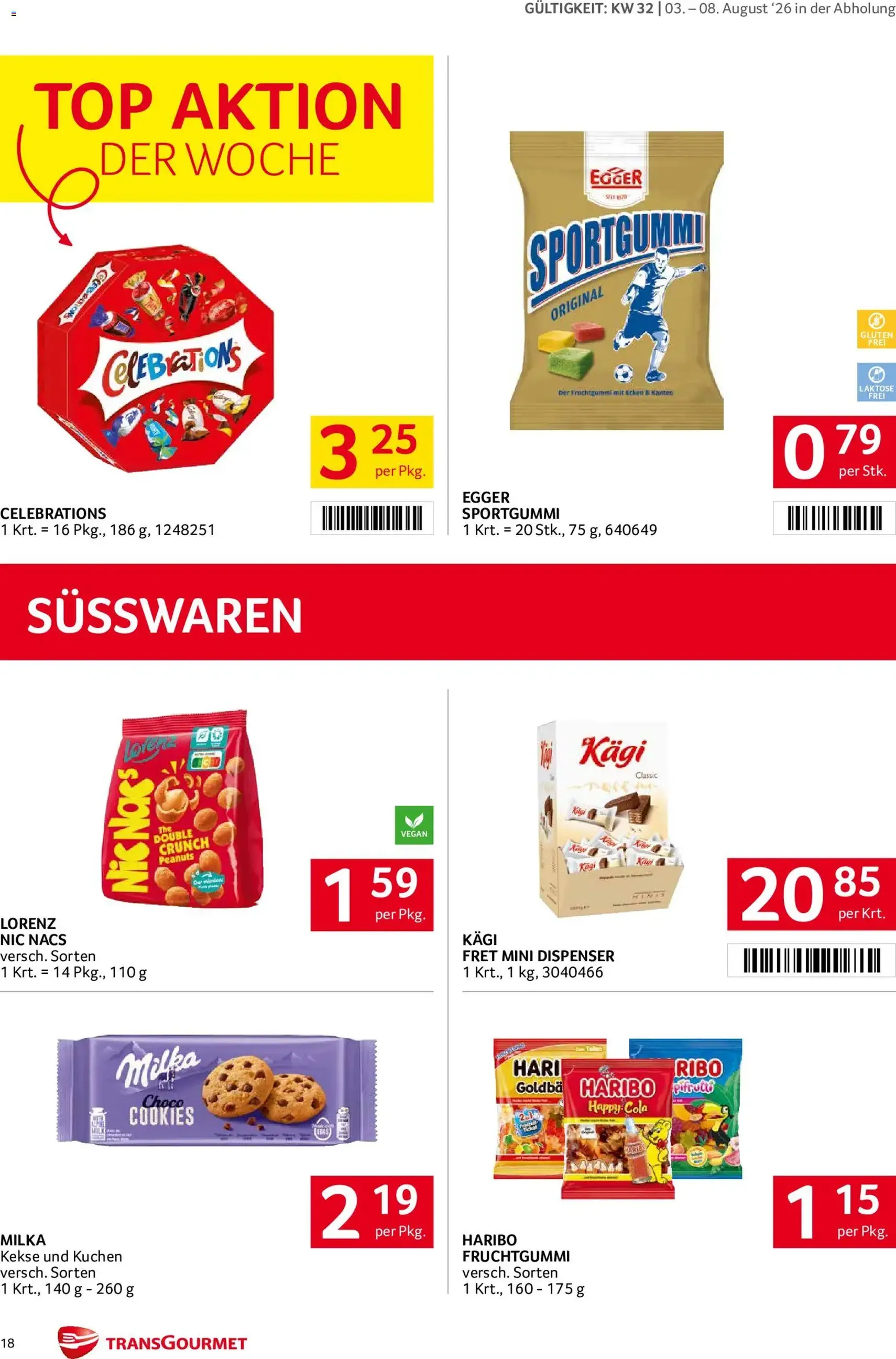 Transgourmet Flugblatt - Gültiger Prospekt ab 03.08.2026, Seite 18 von insgesamt 32