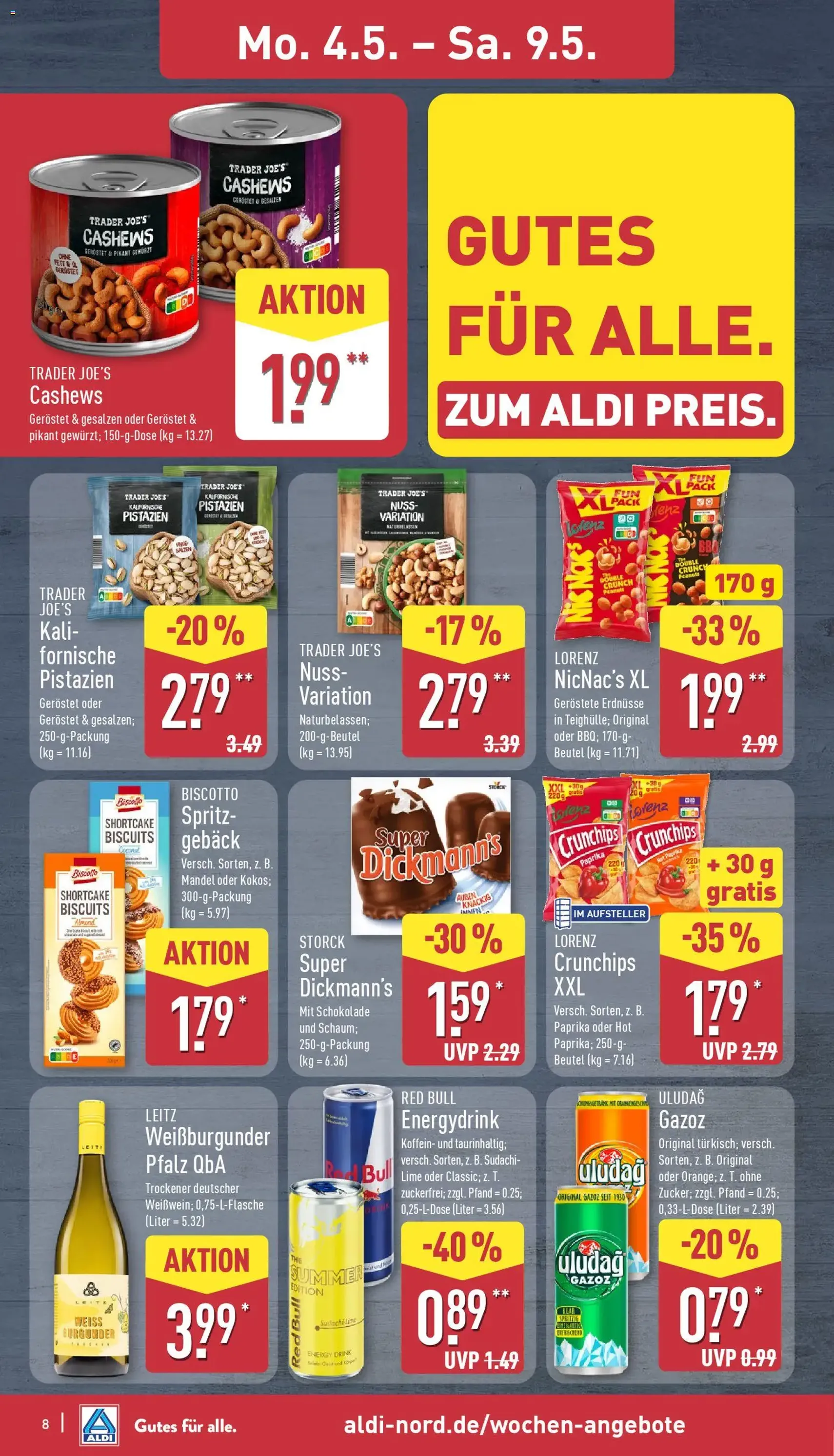 Aldi Prospekt - Gültiger Prospekt ab 04.05.2026, Seite 8 von insgesamt 39