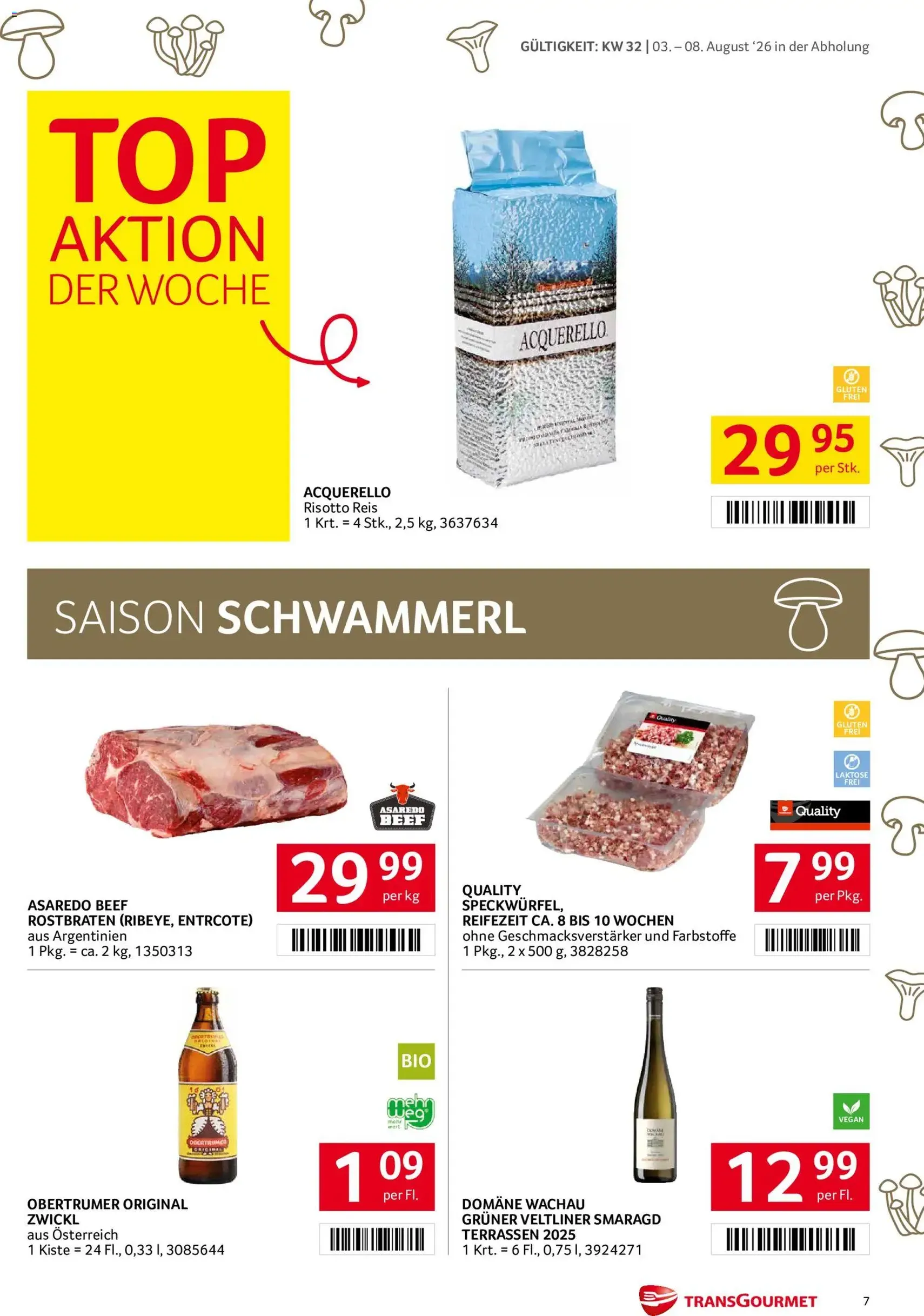 Transgourmet Flugblatt - Gültiger Prospekt ab 03.08.2026, Seite 7 von insgesamt 32