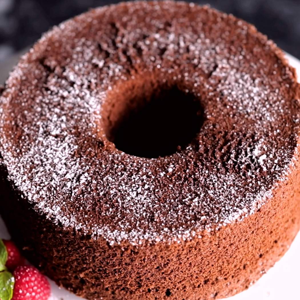Chiffon cake al cioccolato