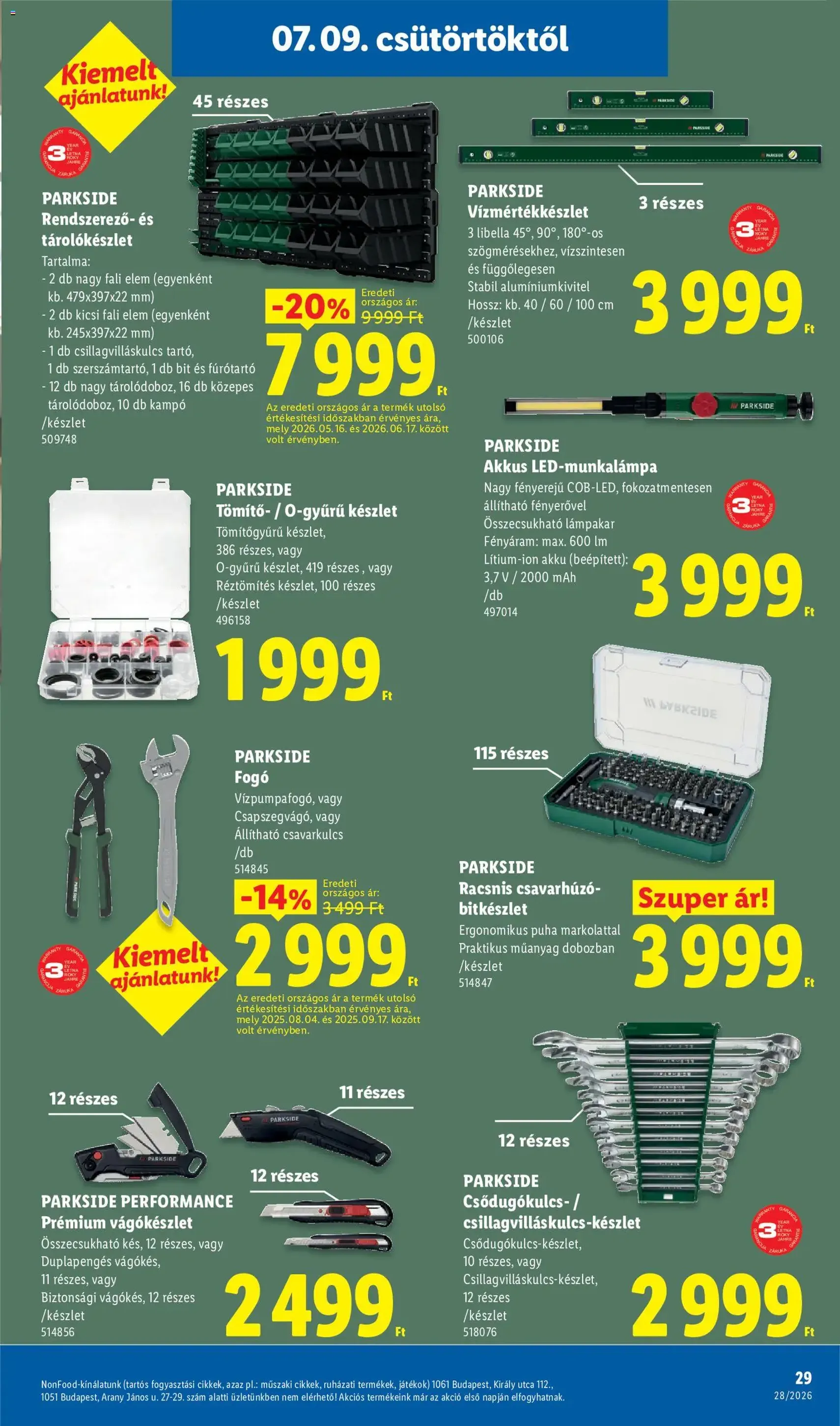 Lidl akciós újság - 2026.07.09. érvényes szórólap 29 oldal 80 oldalból