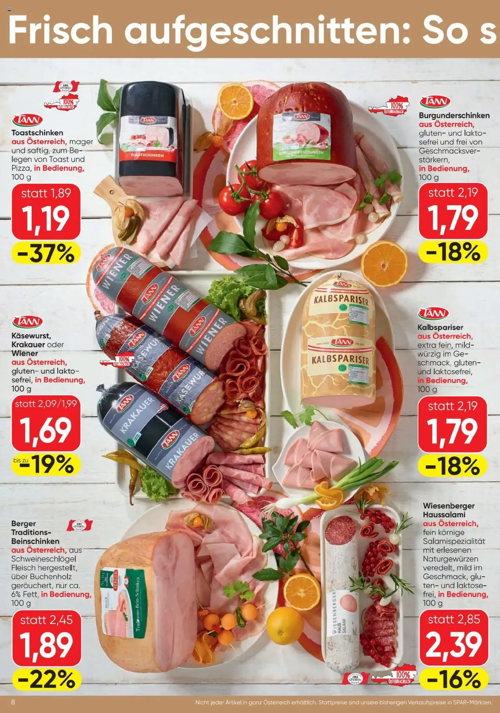 Spar Flugblatt - Gültiger Prospekt ab 31.07.2025, Seite 8 von insgesamt 20 Spar Flugblatt - Gültiger Prospekt ab 31.07.2025, Seite 8 von insgesamt 20