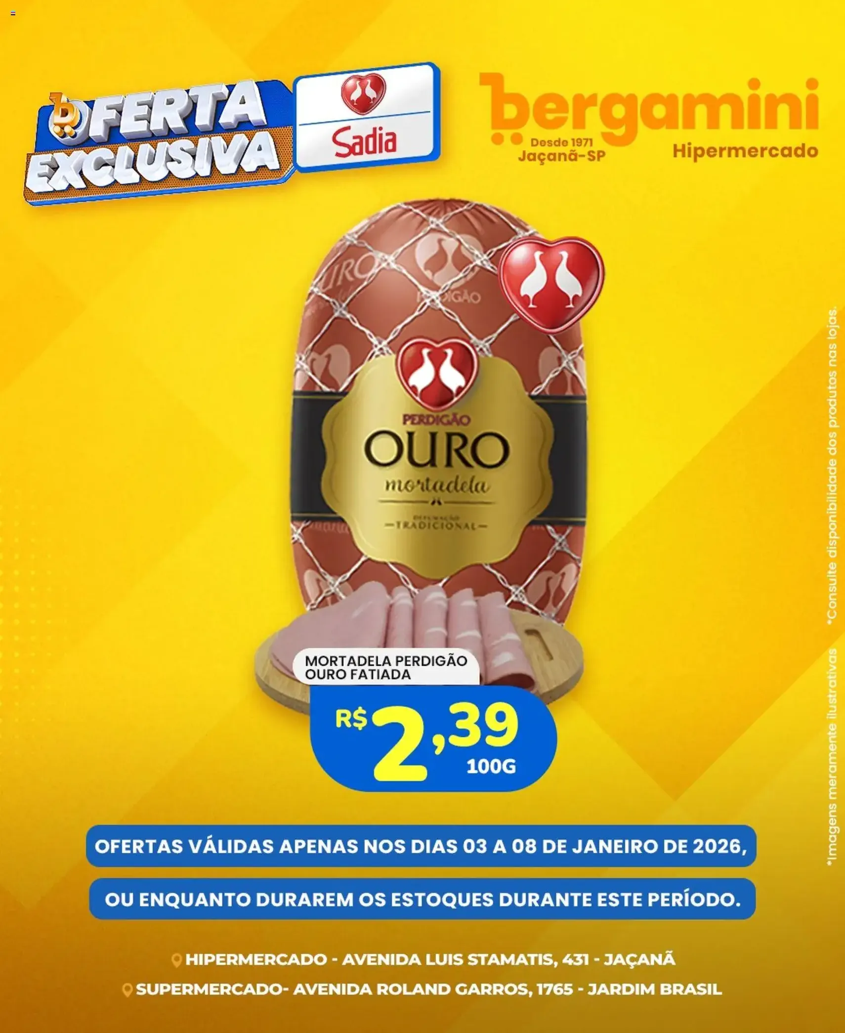 Supermercado Bergamini - Ofertas Sadia e Perdigão - folheto válido a partir de 03/01/2026 página 3 de 6