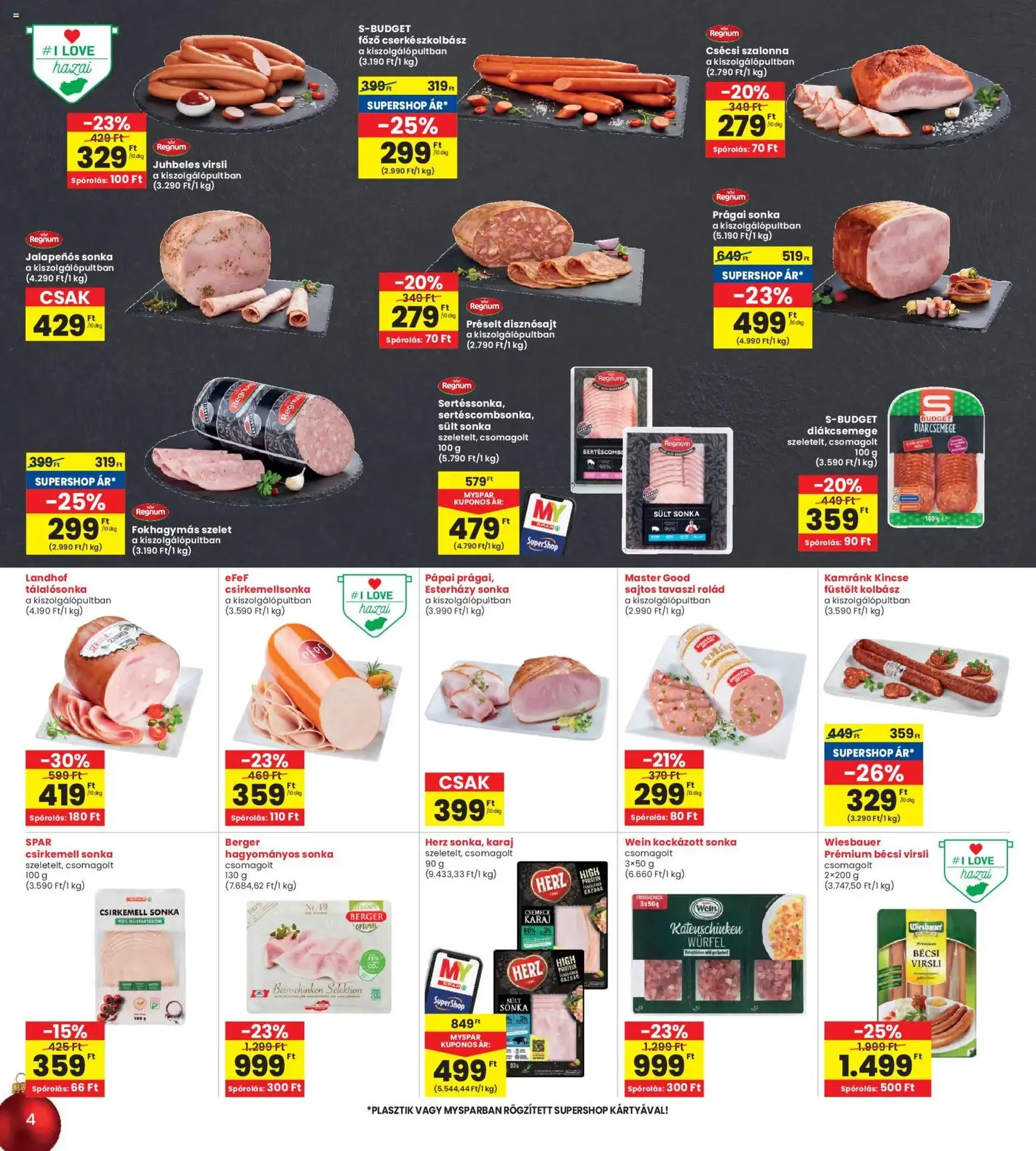 Interspar Akciós újság - 2025.12.11. érvényes szórólap 4 oldal 24 oldalból