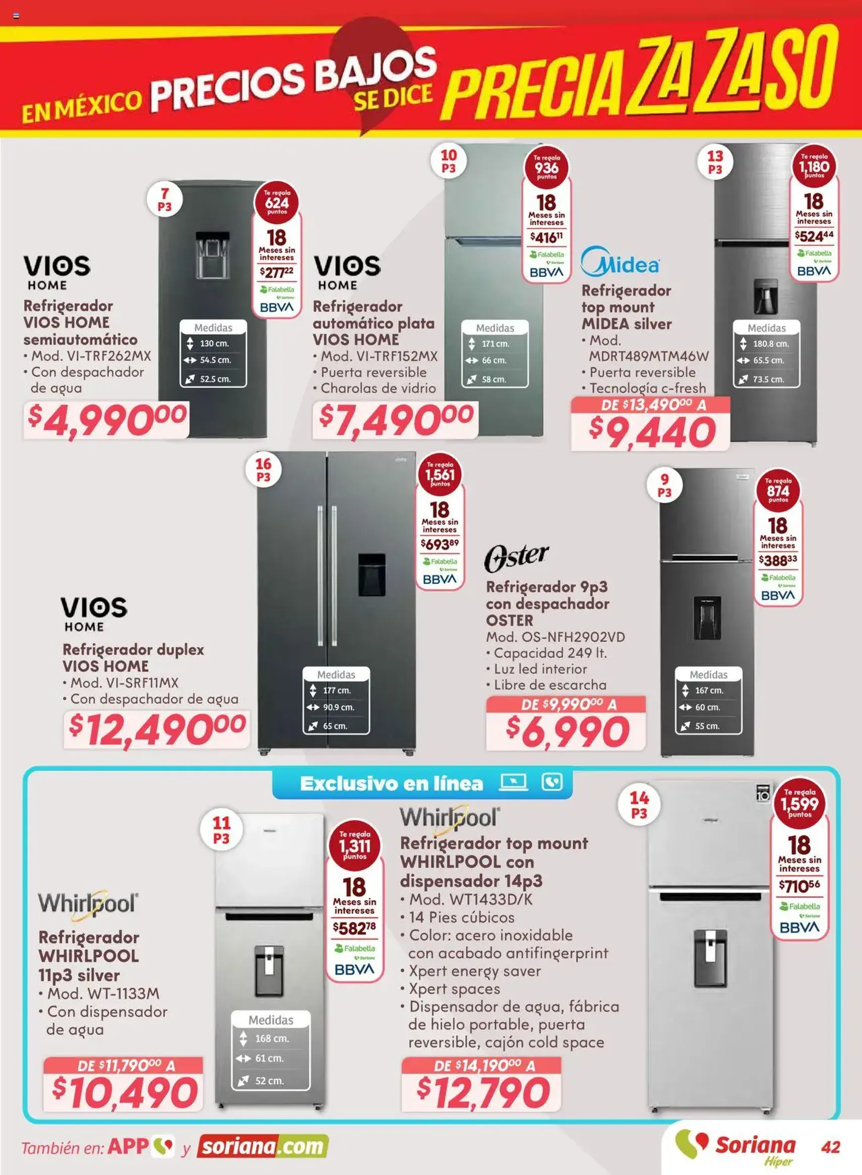 Soriana - Preciazazaso Híper: Ags, Col, Gto, Jal, Mich - folleto válido desde 14/08/2025 página 42 de 55 Soriana - Preciazazaso Híper: Ags, Col, Gto, Jal, Mich - folleto válido desde 14/08/2025 página 42 de 55