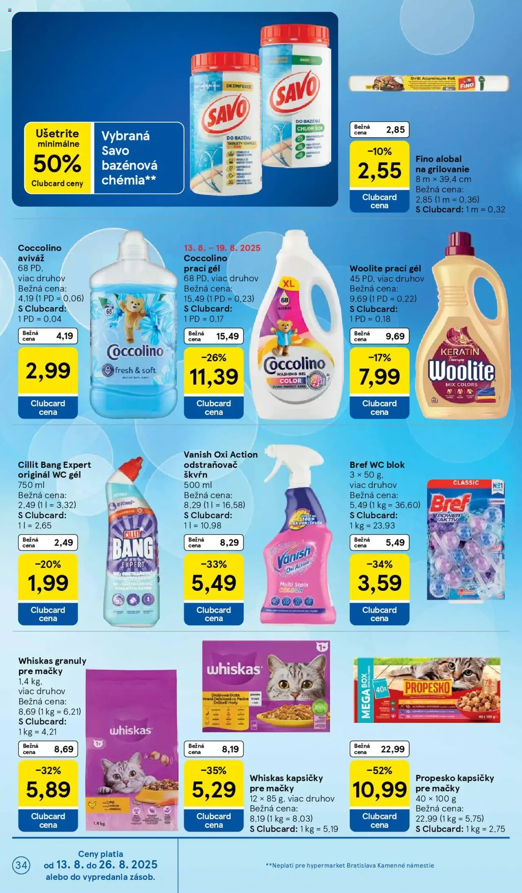 Tesco Hypermarket - leták - platný leták od 13.08.2025 strana 34 z 43