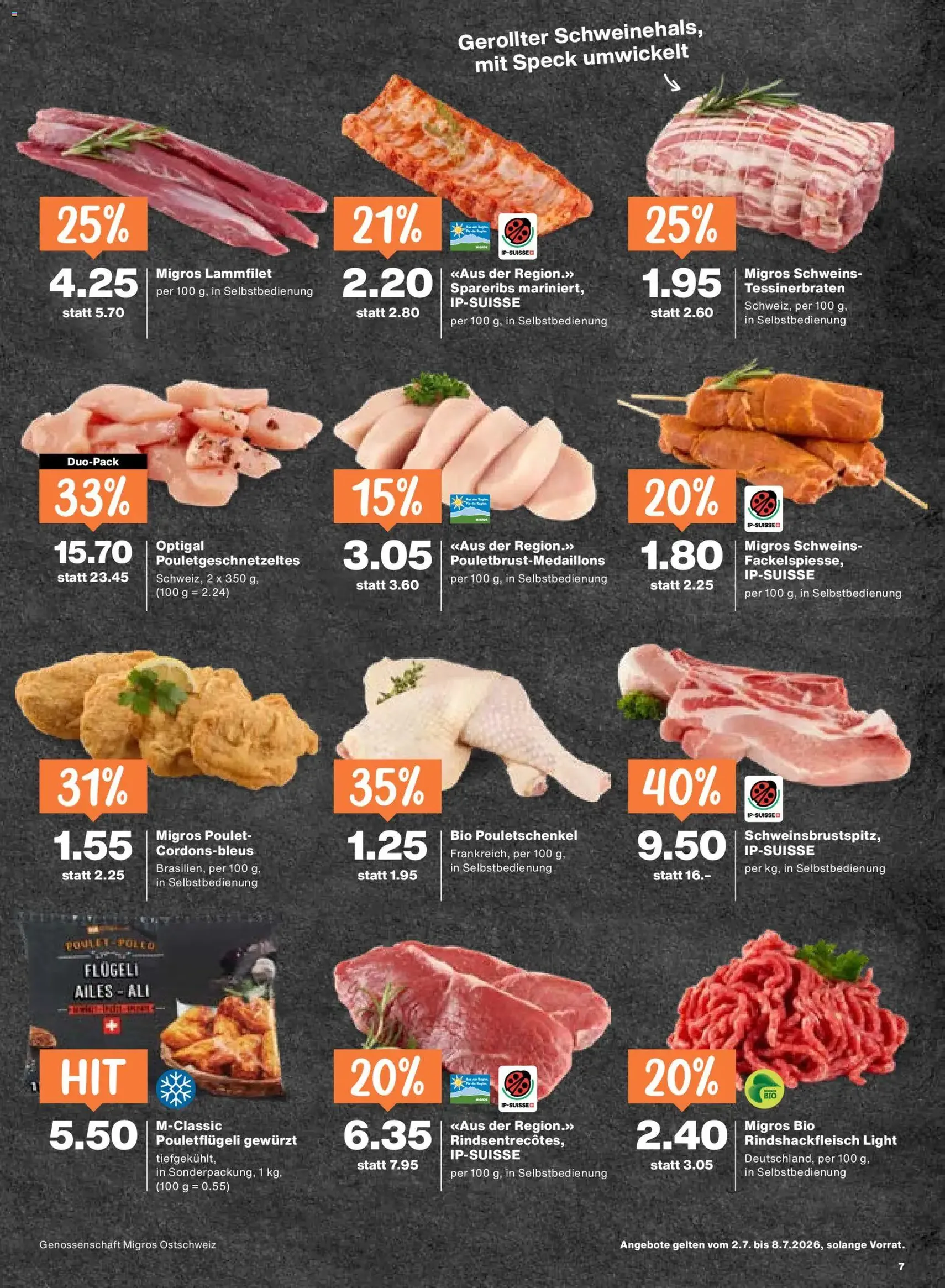 Migros aktionen - Gültiger Prospekt ab 02.07.2026, Seite 7 von insgesamt 24