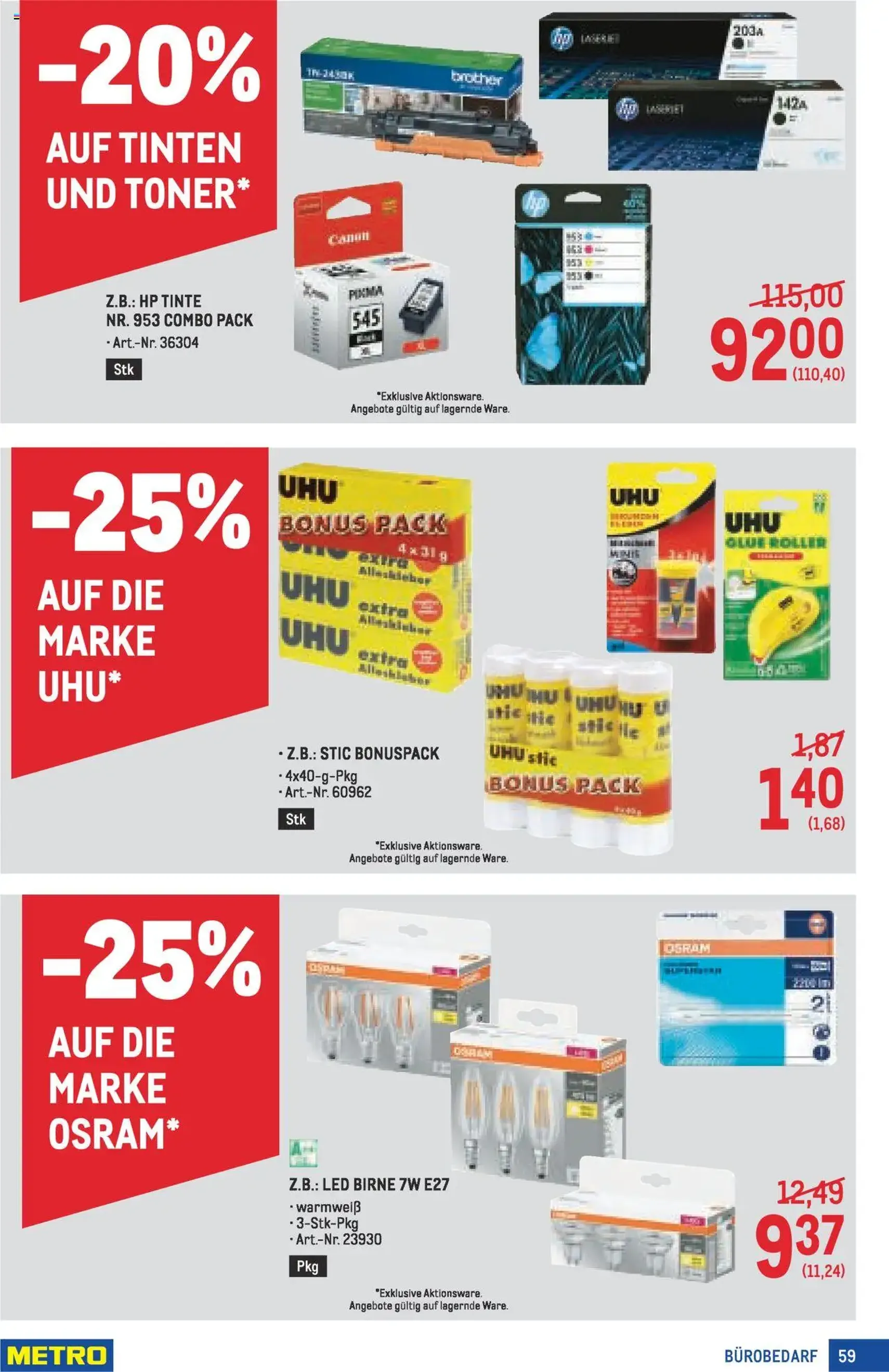 Metro angebote Profi - Gültiger Prospekt ab 16.10.2025, Seite 59 von insgesamt 64 Metro angebote Profi - Gültiger Prospekt ab 16.10.2025, Seite 59 von insgesamt 64