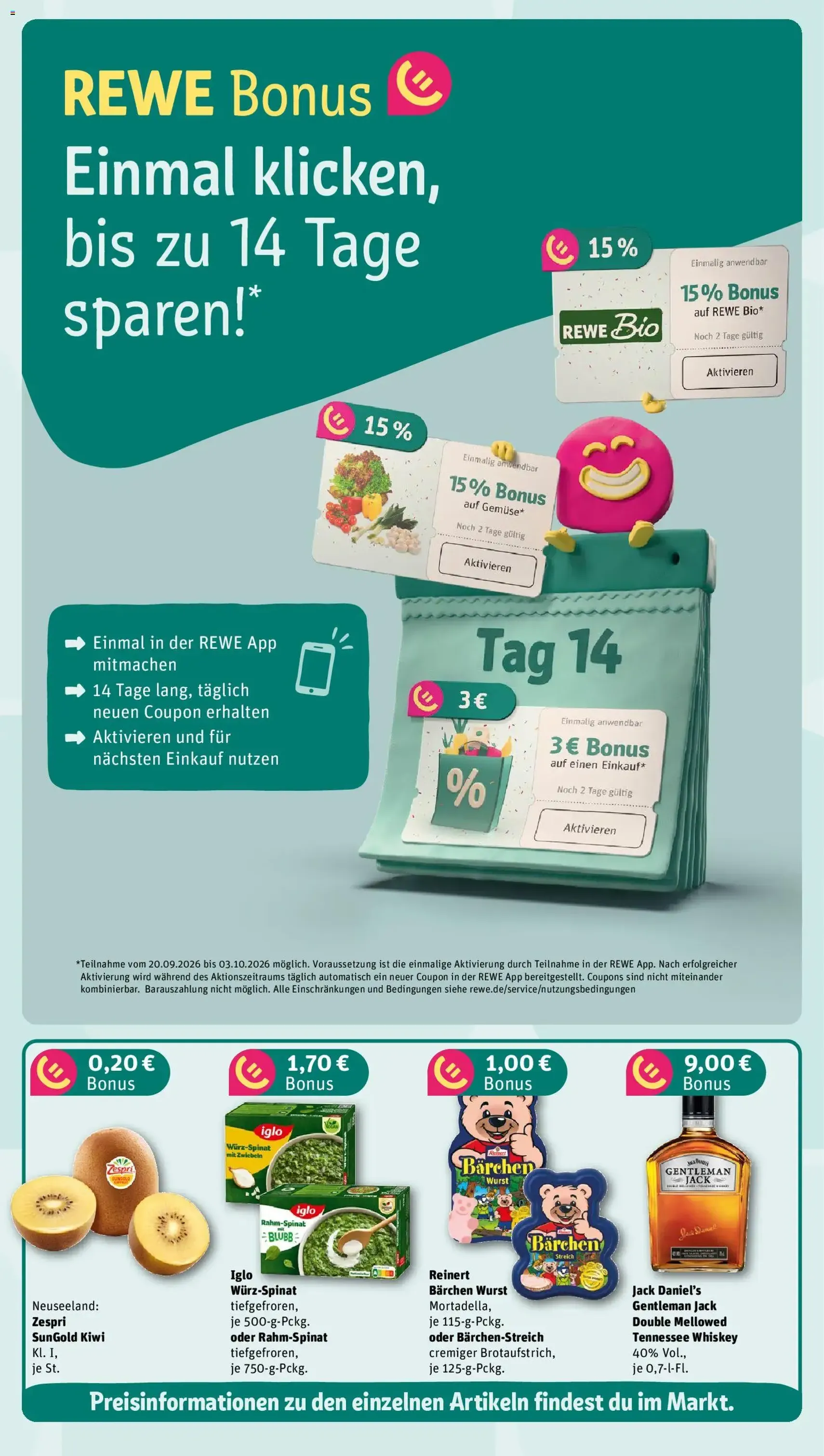 Rewe Prospekt - Gültiger Prospekt ab 28.09.2026, Seite 3 von insgesamt 20