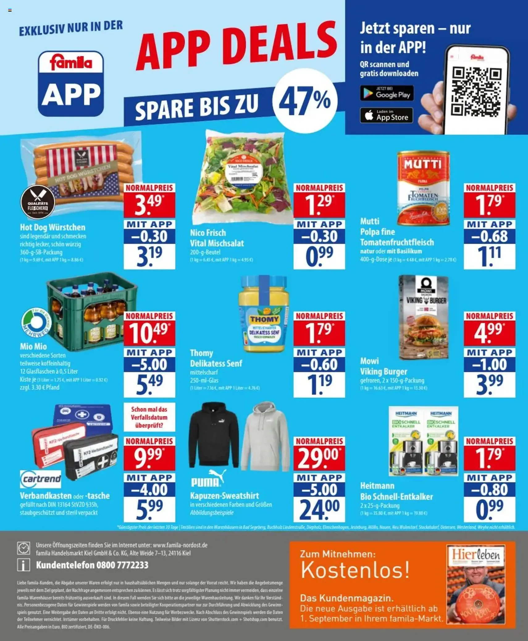 Famila Prospekt - Gültiger Prospekt ab 08.09.2025, Seite 24 von insgesamt 24 Famila Prospekt - Gültiger Prospekt ab 08.09.2025, Seite 24 von insgesamt 24
