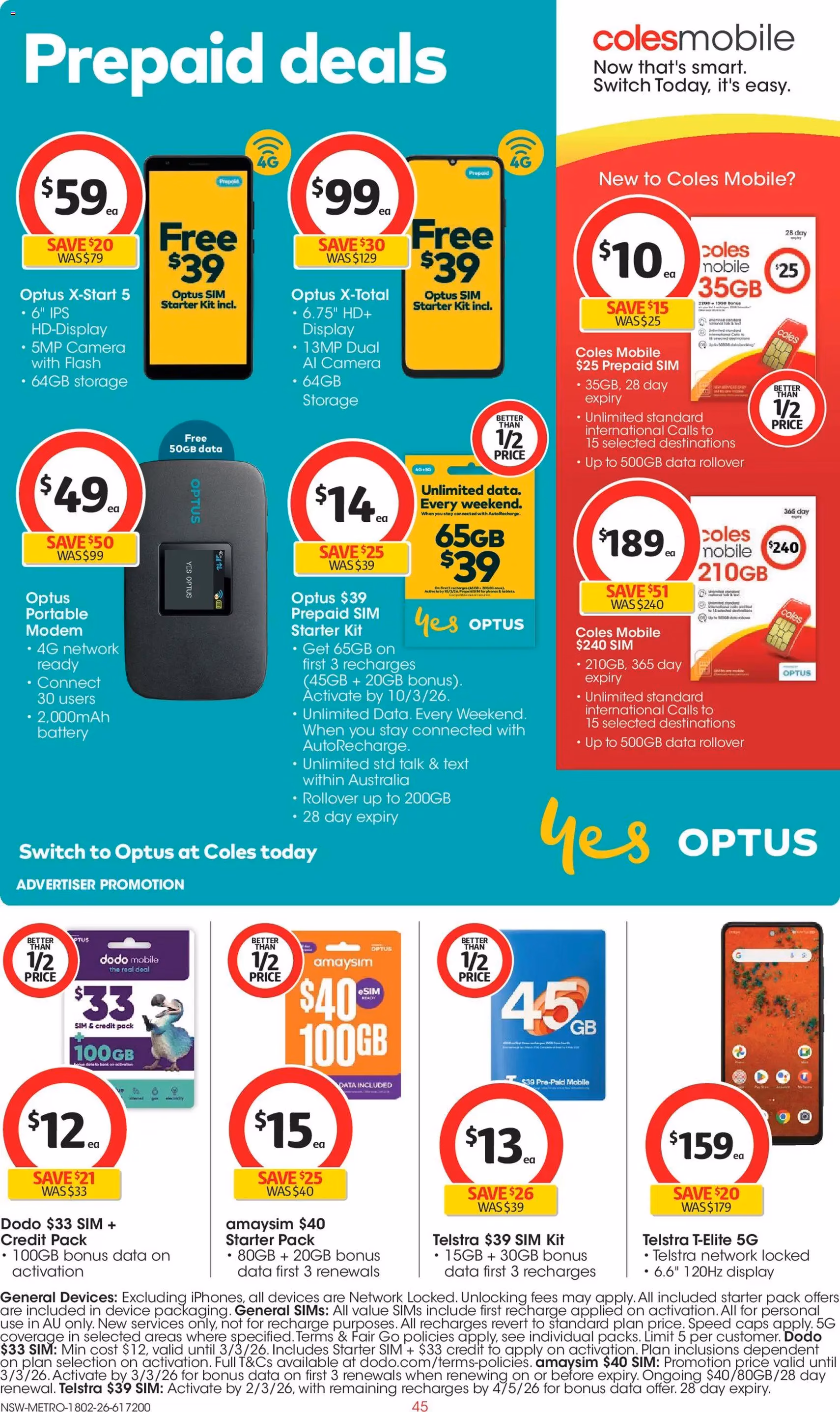 Coles Catalogue - valid flyer from 18/02/2026, page 45 of 49