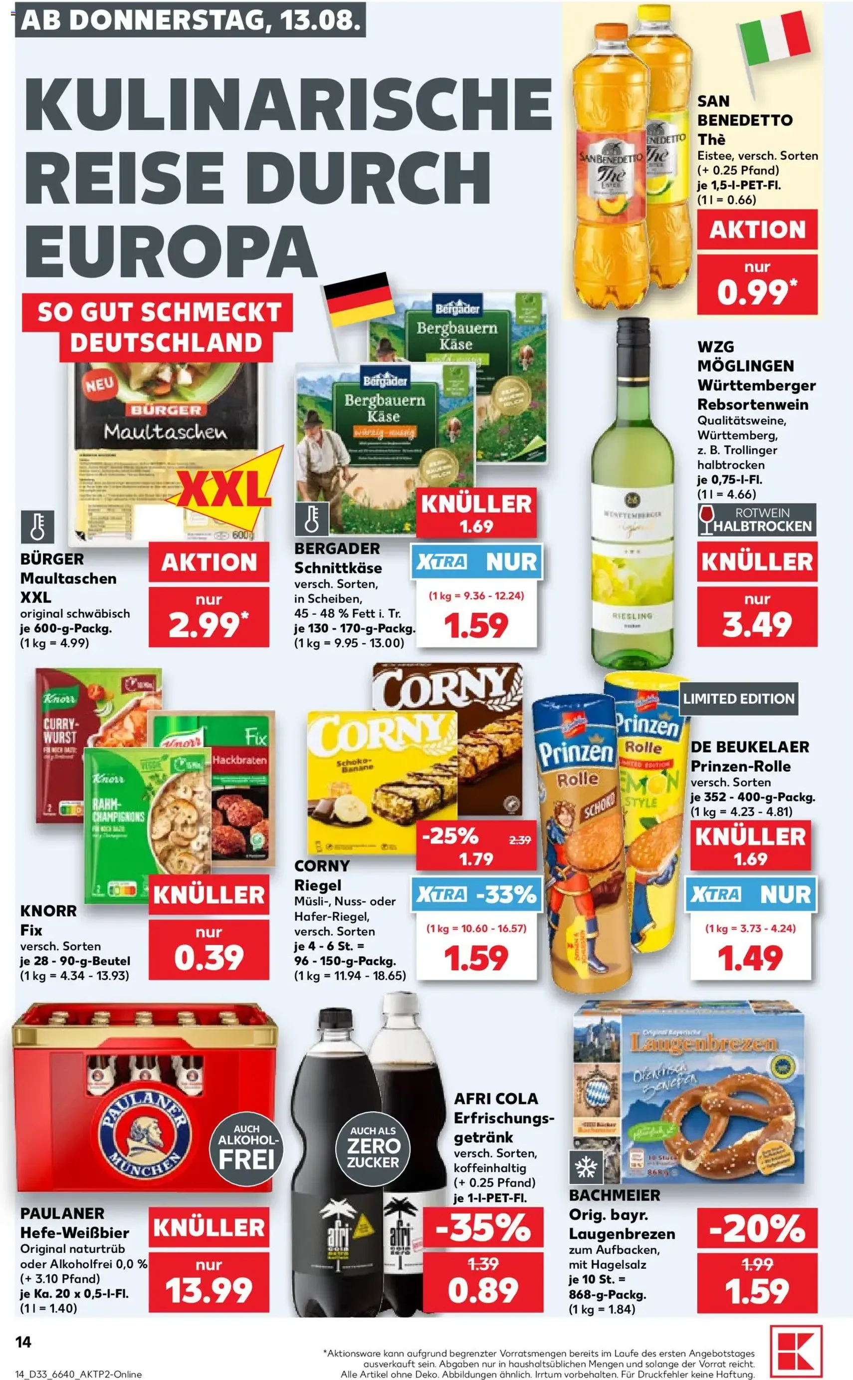 Kaufland Prospekt - Gültiger Prospekt ab 13.08.2026, Seite 14 von insgesamt 54