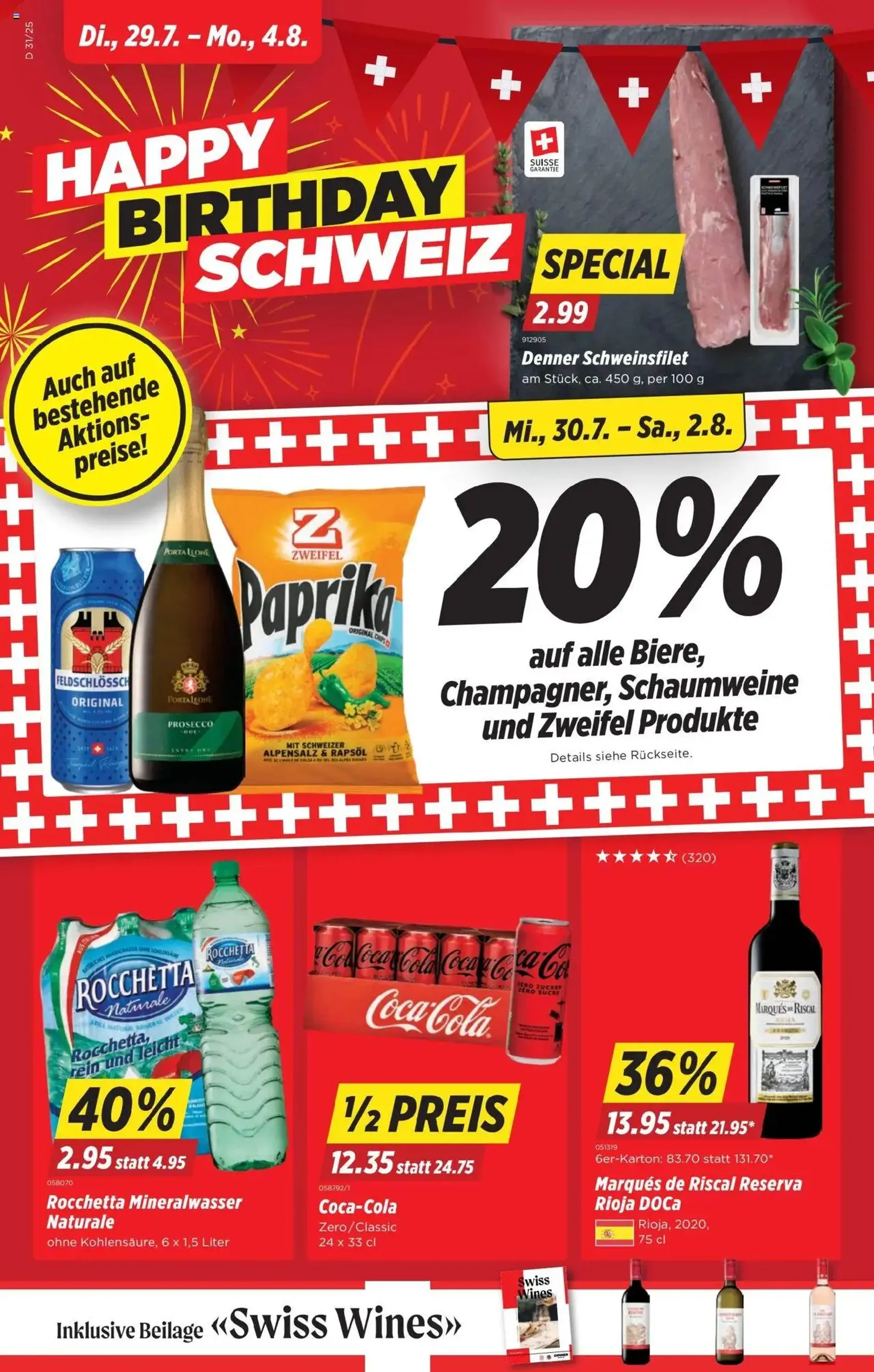 Denner Aktionen - Gültiger Prospekt ab 29.07.2025, Seite 1 von insgesamt 24 Denner Aktionen - Gültiger Prospekt ab 29.07.2025, Seite 1 von insgesamt 24