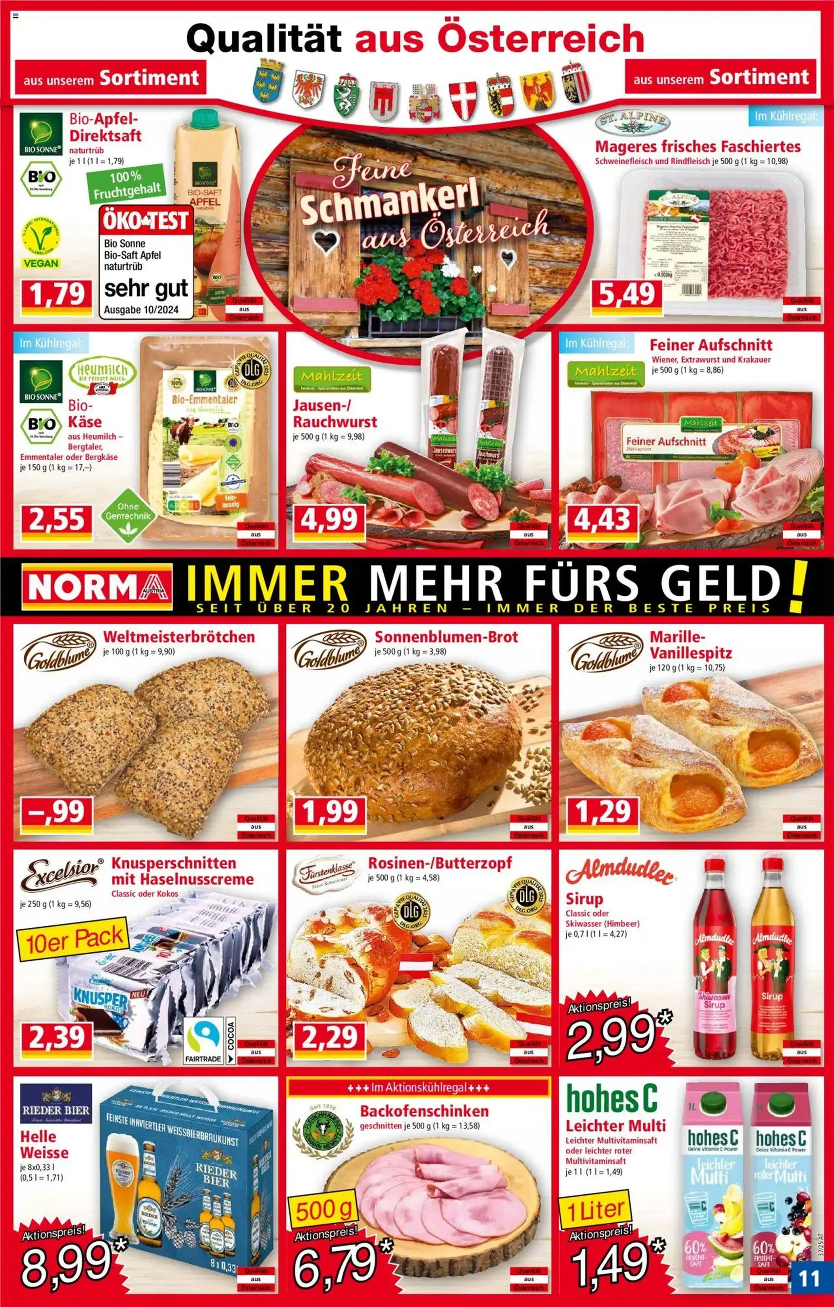 Norma Flugblatt - Gültiger Prospekt ab 08.09.2025, Seite 11 von insgesamt 18 Norma Flugblatt - Gültiger Prospekt ab 08.09.2025, Seite 11 von insgesamt 18