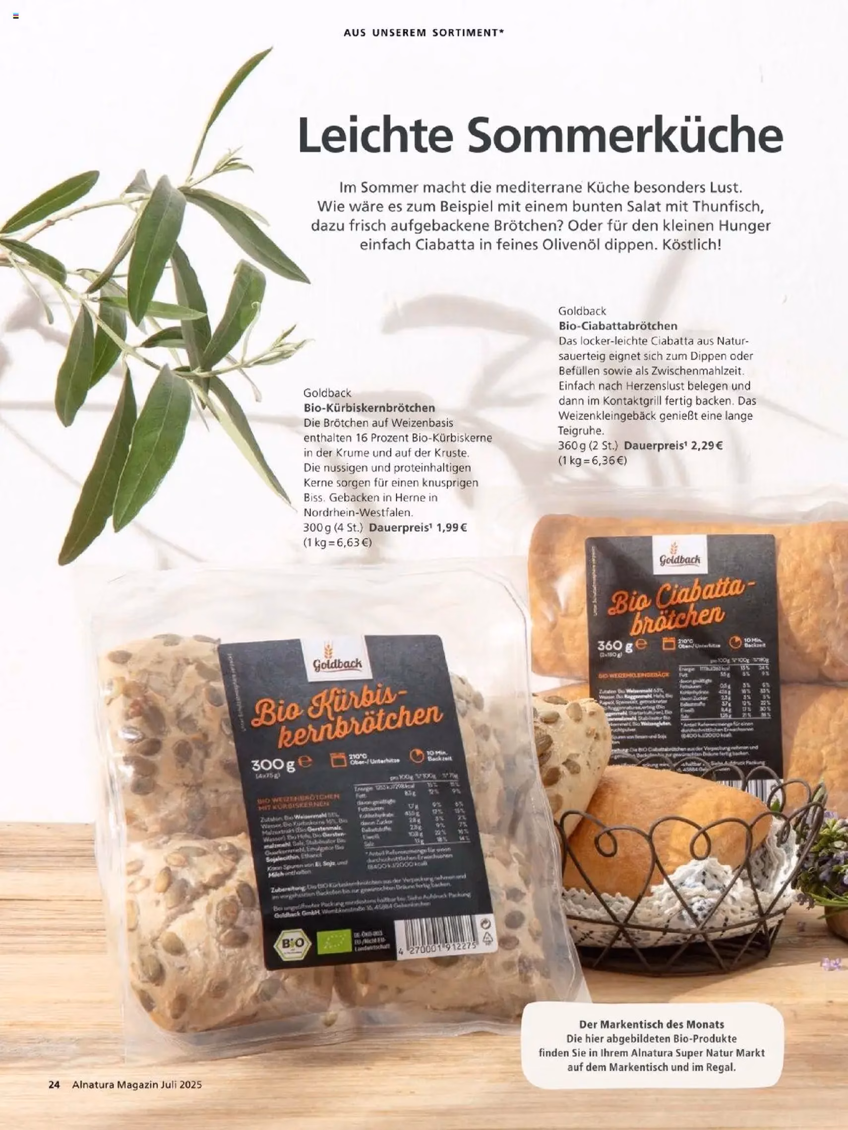 Alnatura Prospekt - Gültiger Prospekt ab 01.07.2025, Seite 24 von insgesamt 60