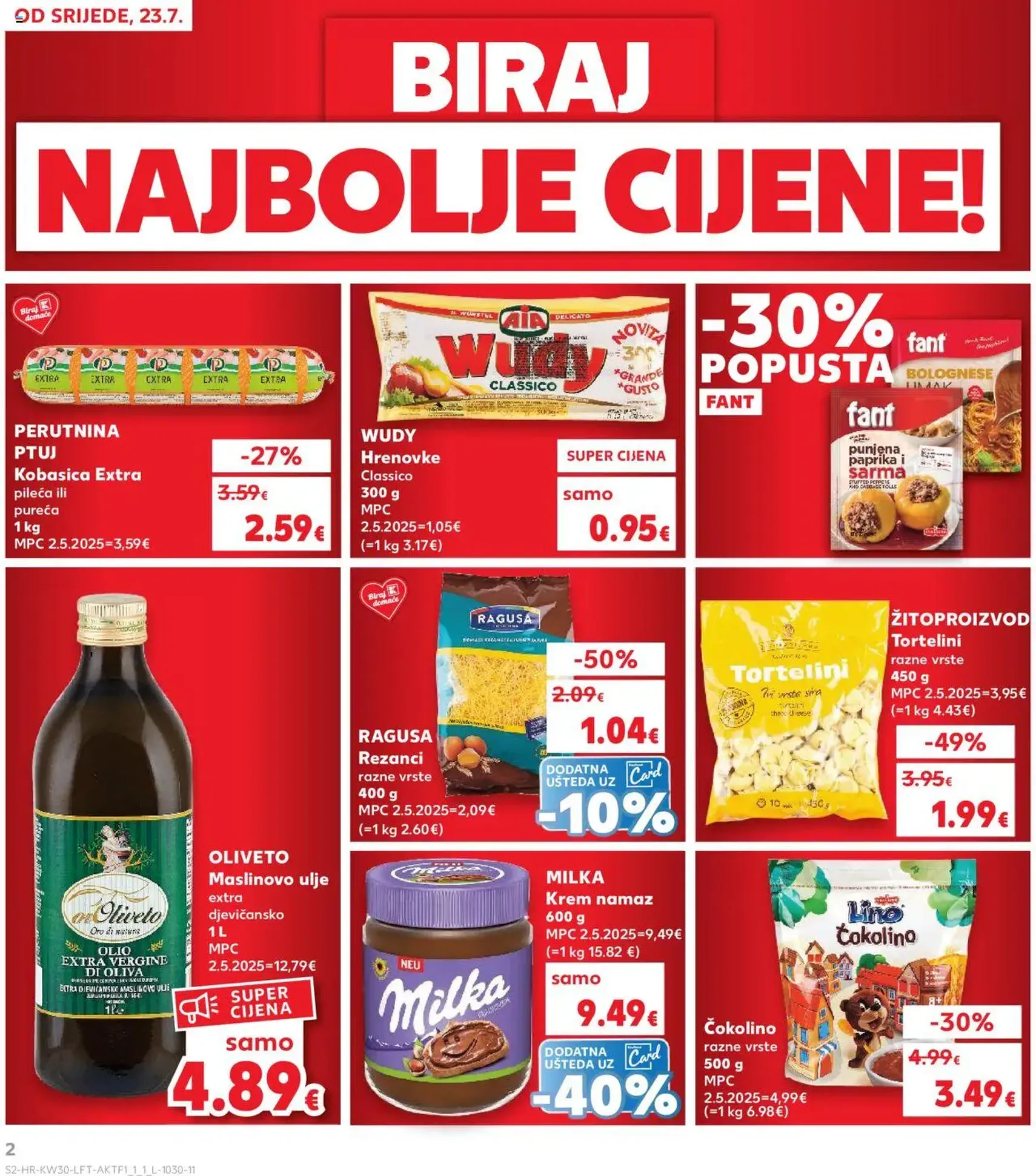 Kaufland HR - Split-Ravne njive - 2025.07.23. érvényes szórólap 2 oldal 32 oldalból