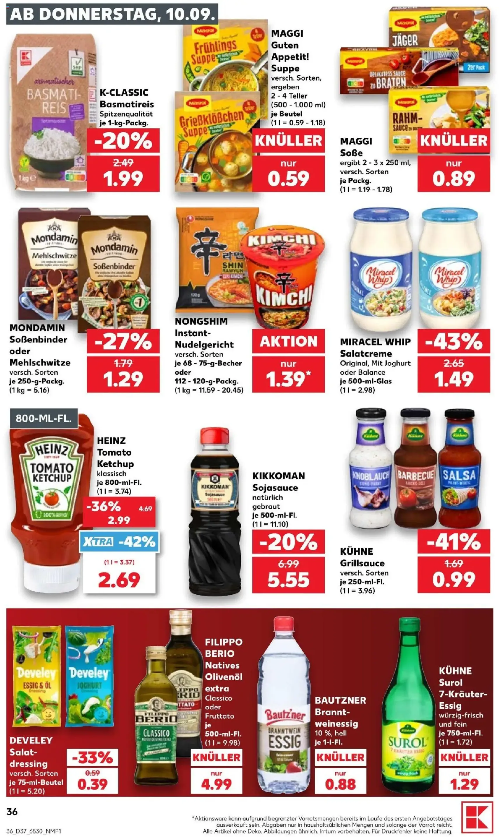 Kaufland Prospekt - Gültiger Prospekt ab 10.09.2026, Seite 36 von insgesamt 66