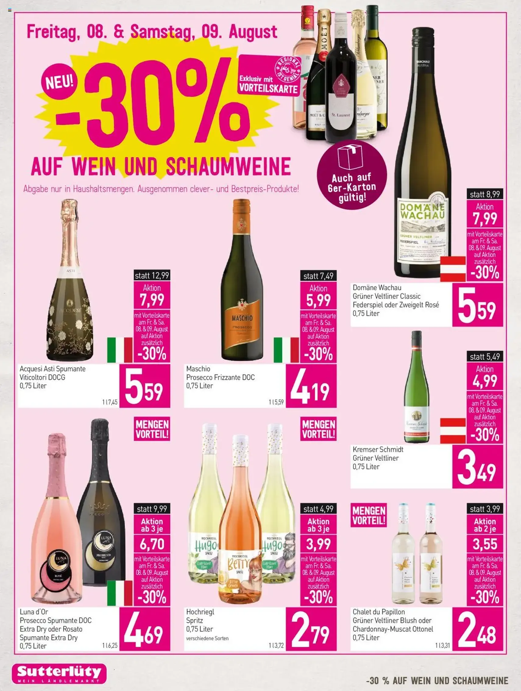 Sutterlüty Flugblatt - Gültiger Prospekt ab 07.08.2025, Seite 14 von insgesamt 20