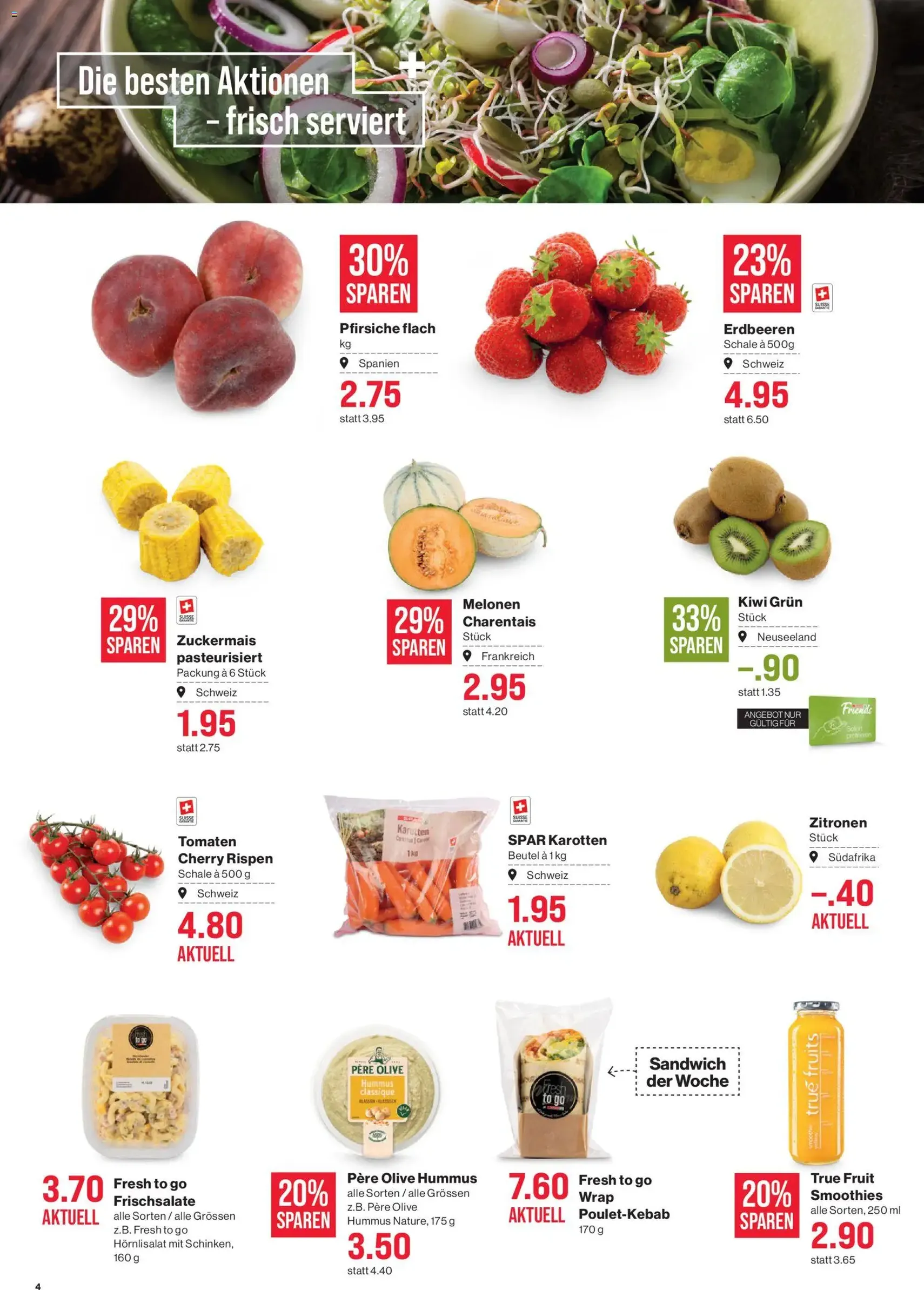 SPAR aktionen - Gültiger Prospekt ab 30.07.2026, Seite 4 von insgesamt 17