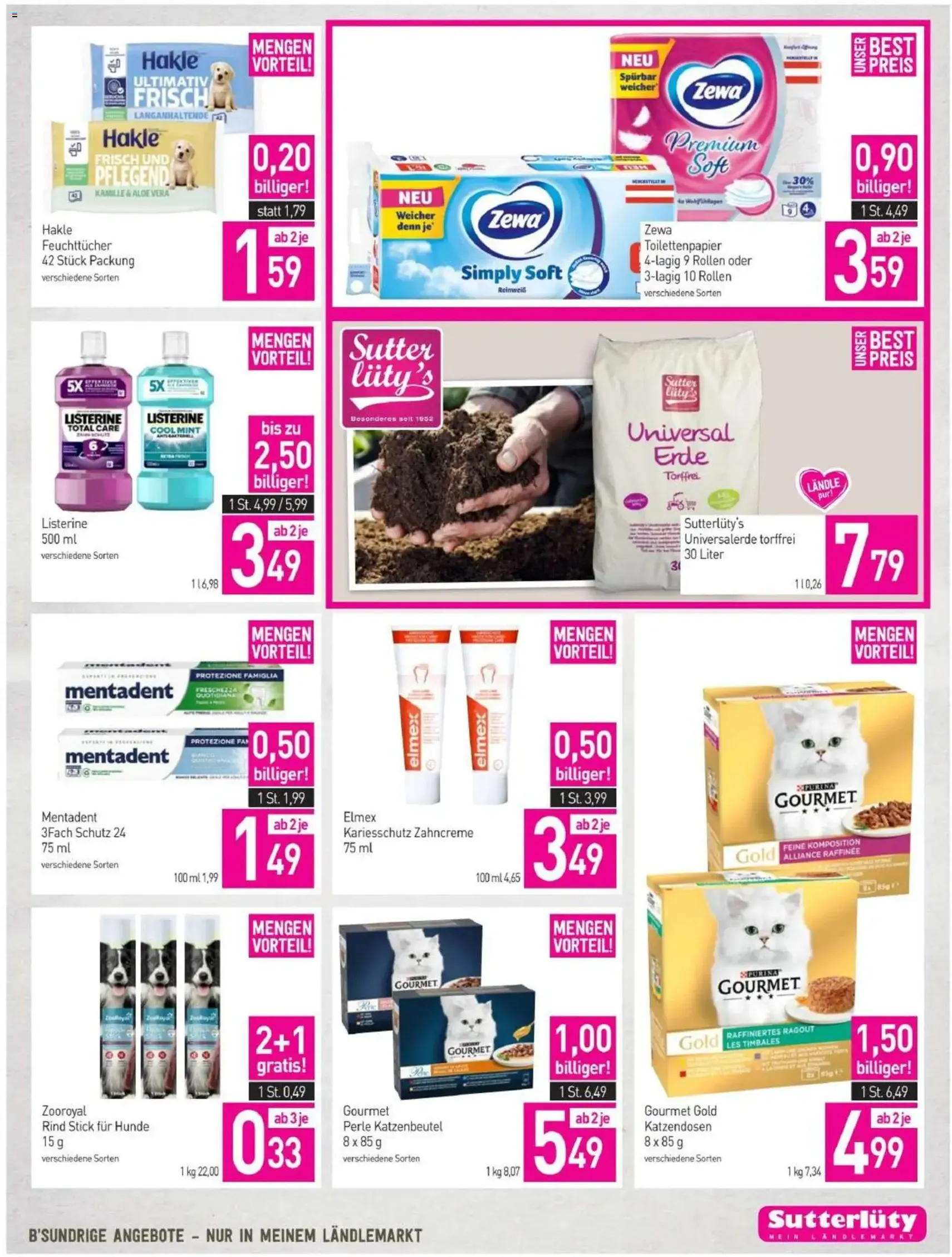 Sutterlüty Flugblatt - Gültiger Prospekt ab 26.03.2026, Seite 23 von insgesamt 24