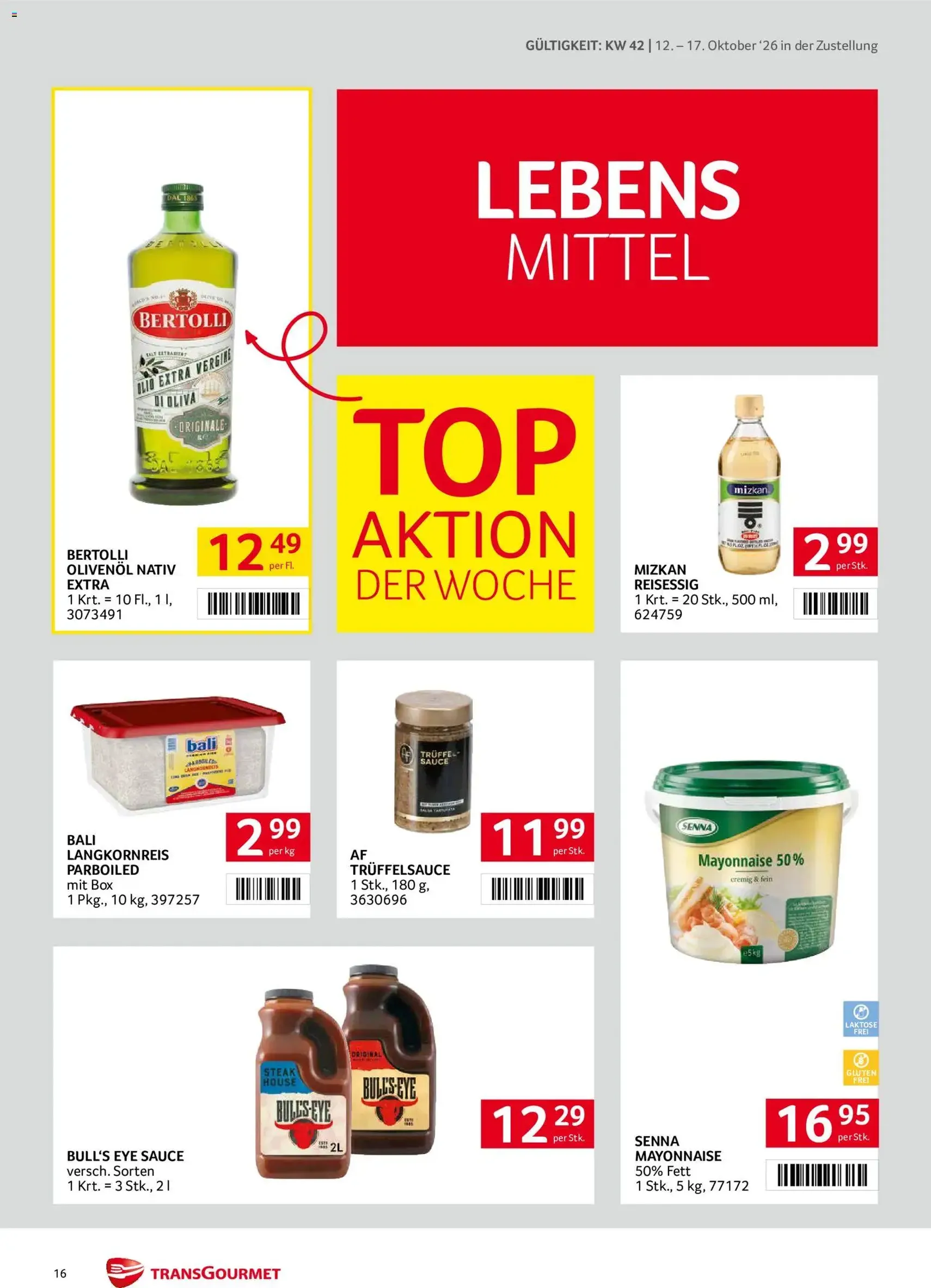Transgourmet Flugblatt - Gültiger Prospekt ab 11.10.2026, Seite 16 von insgesamt 32