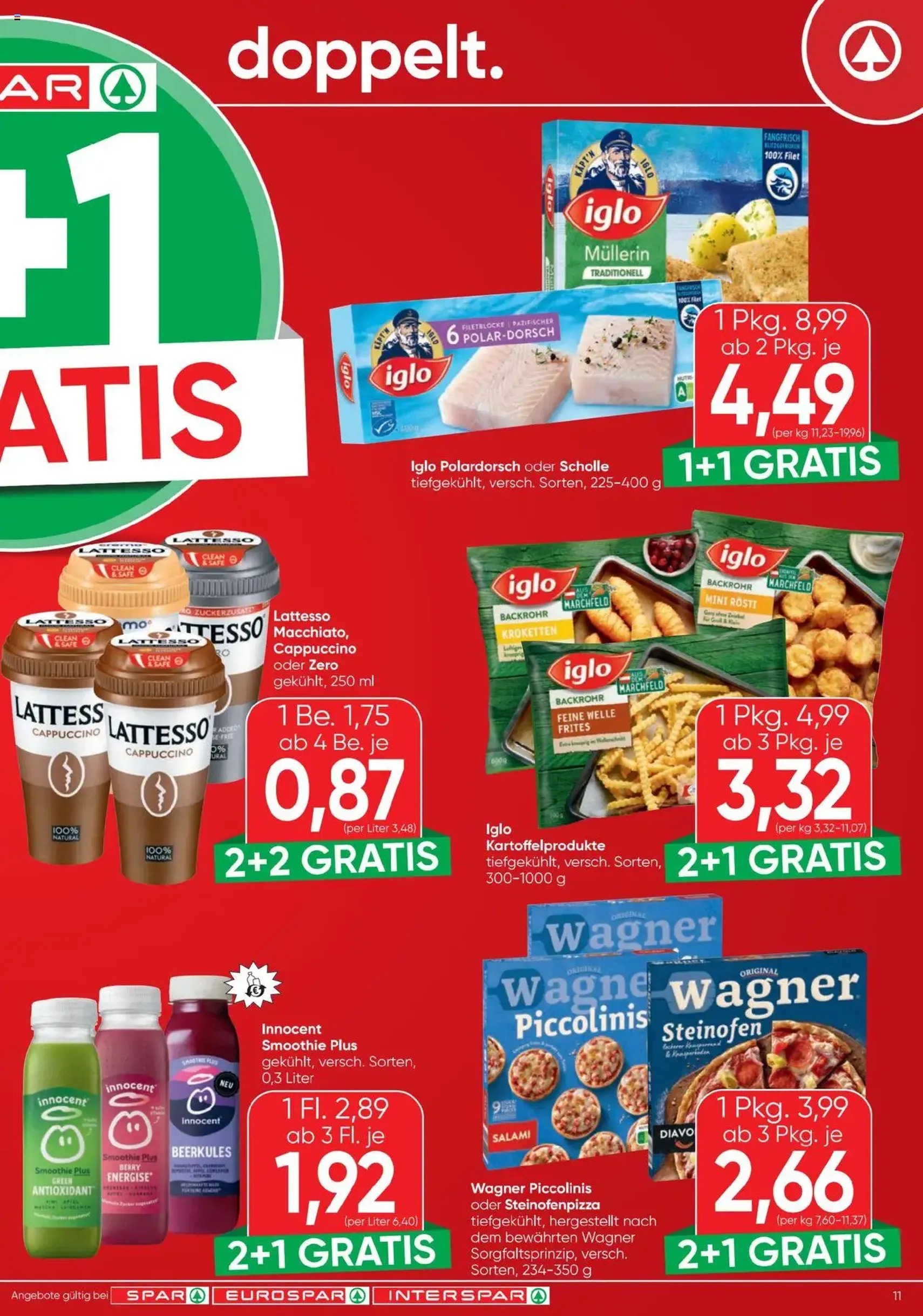 Spar Flugblatt - Gültiger Prospekt ab 31.07.2025, Seite 11 von insgesamt 20 Spar Flugblatt - Gültiger Prospekt ab 31.07.2025, Seite 11 von insgesamt 20