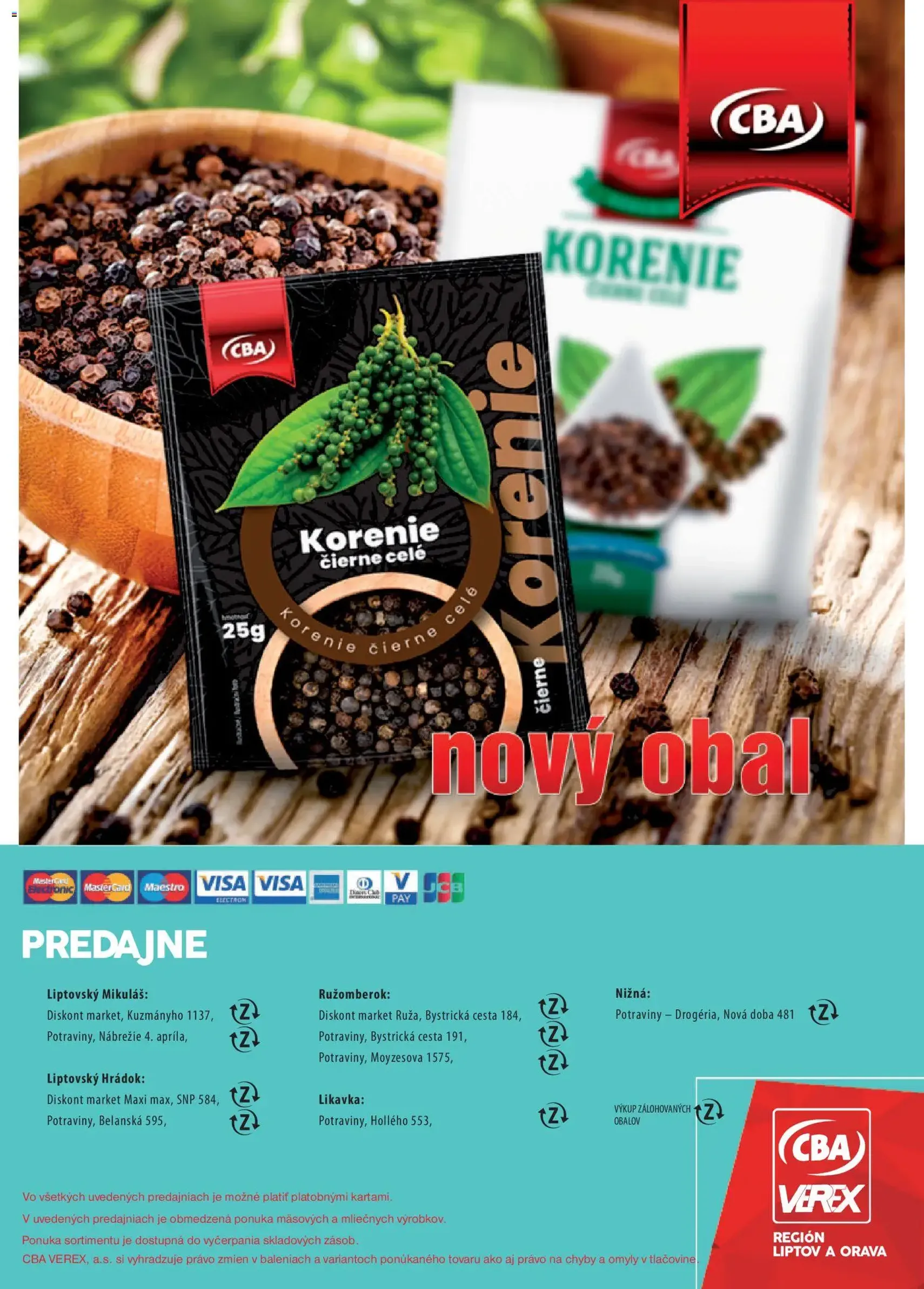 CBA Verex leták - platný leták od 05.02.2026 strana 24 z 24