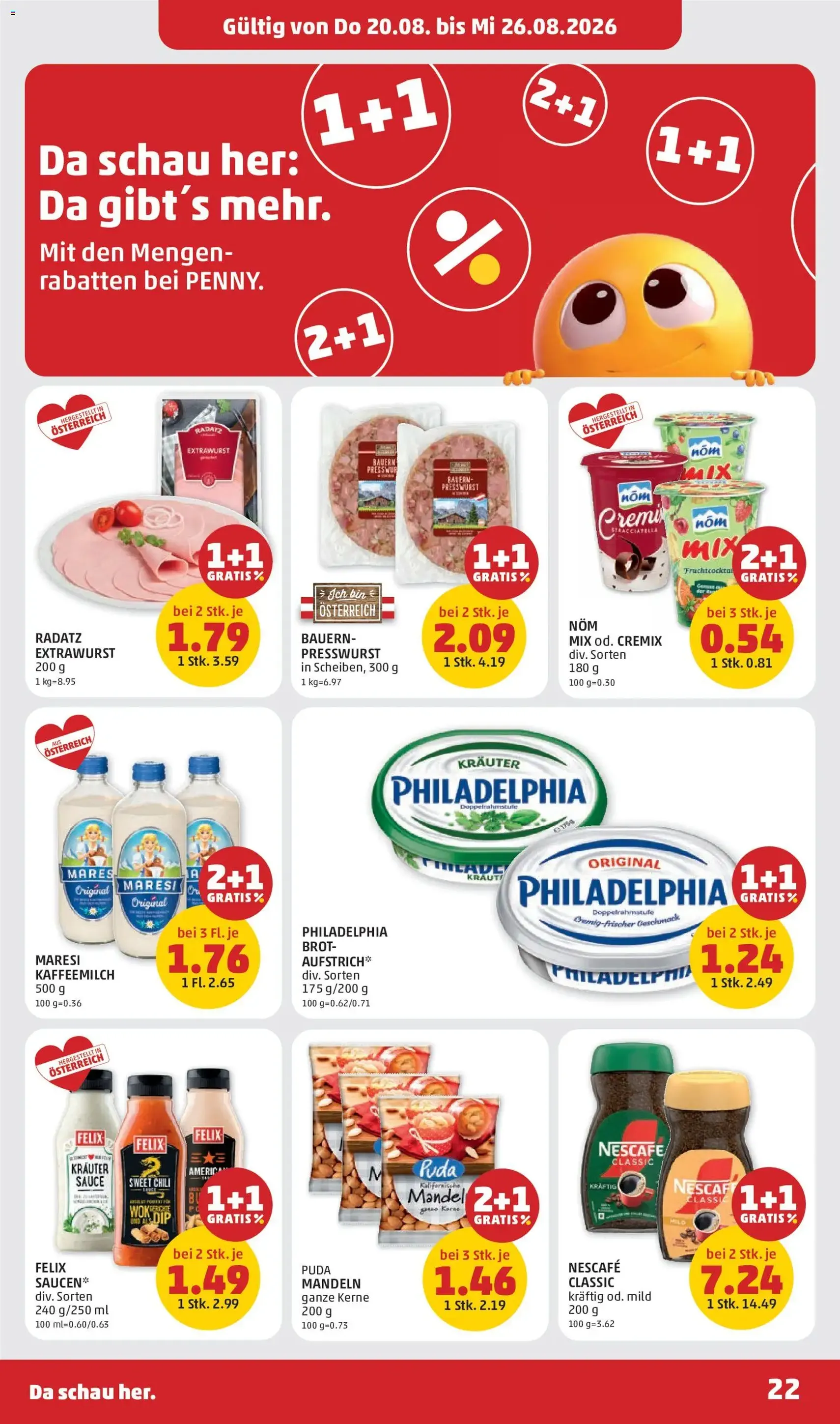 Penny Markt Flugblatt - Gültiger Prospekt ab 20.08.2026, Seite 22 von insgesamt 28