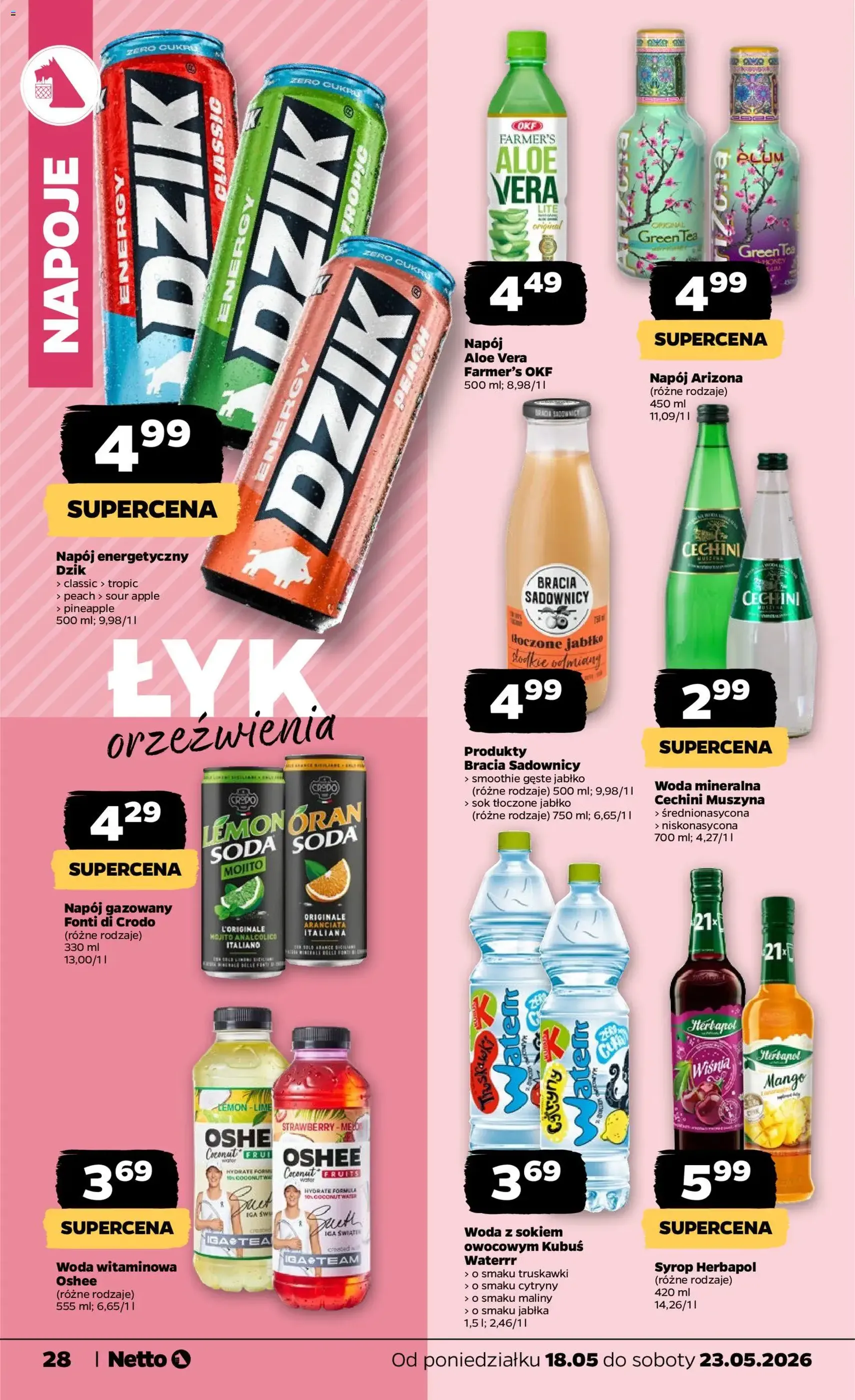 Netto gazetka od poniedziałku spożywcza - ważny gazetka od 18.05.2026 strona 28 z 38