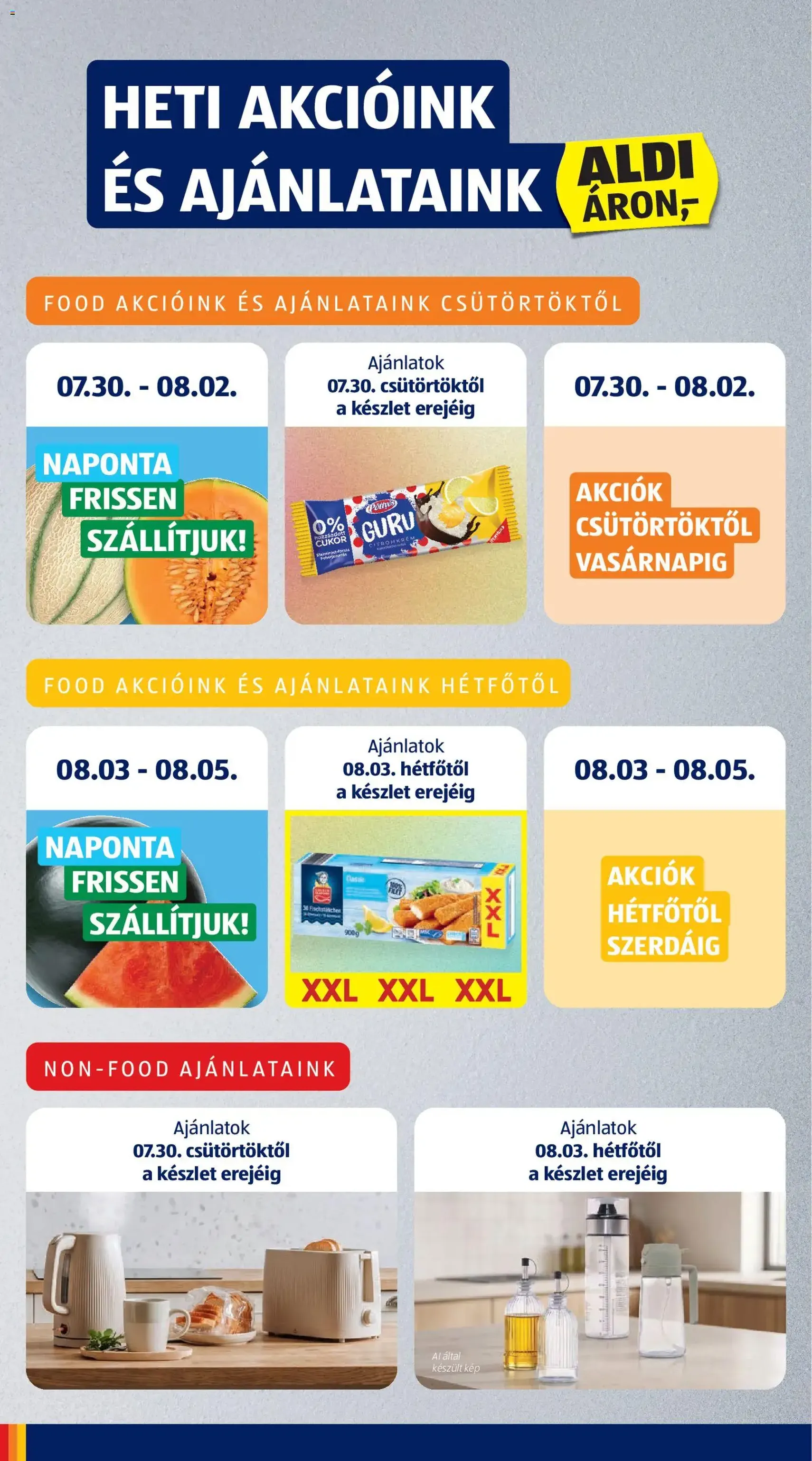 Aldi akciós újság - 2026.07.30. érvényes szórólap 6 oldal 54 oldalból