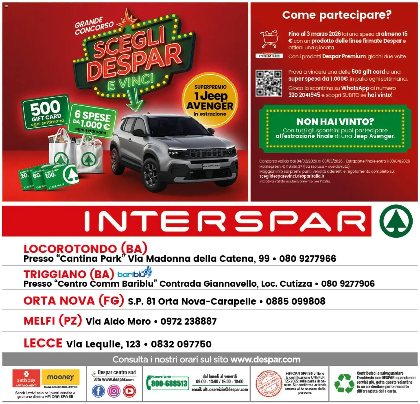 Volantino Interspar - volantino valido dal 12/02/2026 pagina 43 di 43