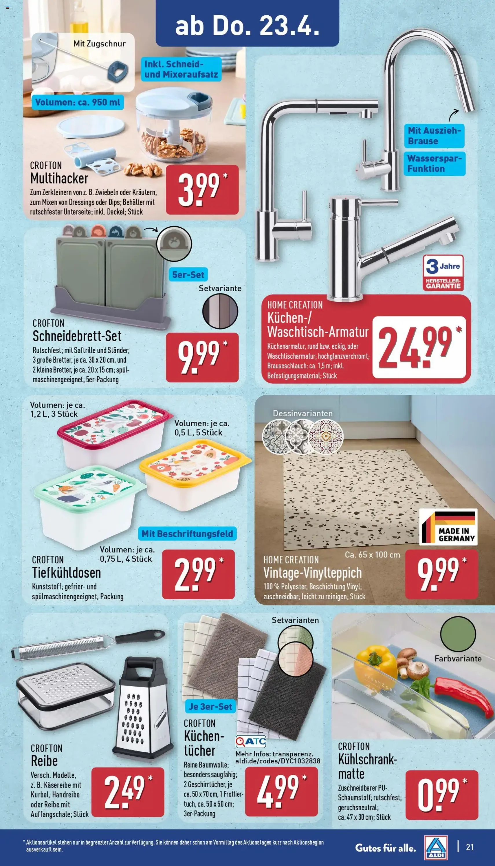 Aldi Prospekt - Gültiger Prospekt ab 20.04.2026, Seite 21 von insgesamt 39