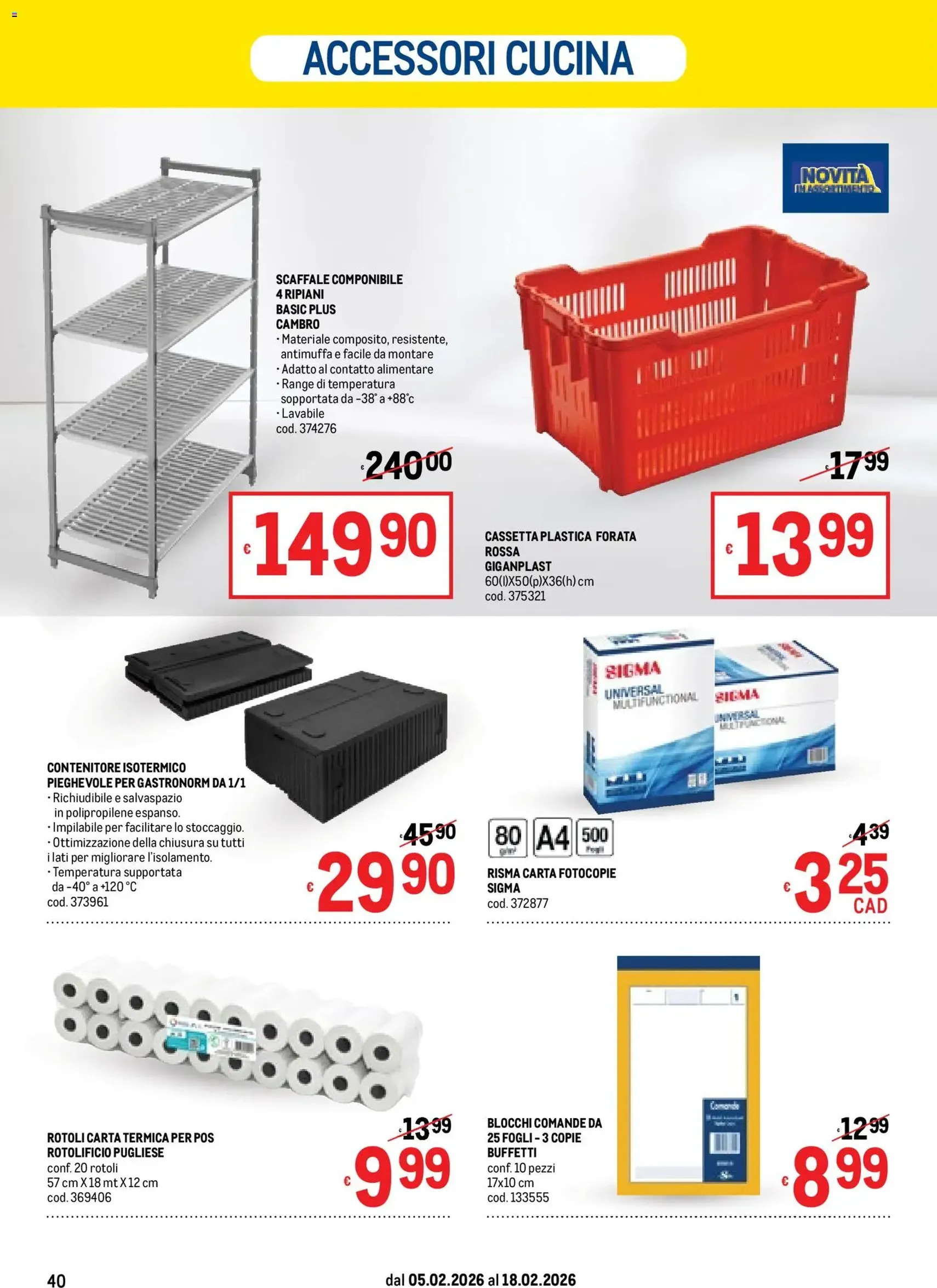 Volantino Metro - volantino valido dal 05/02/2026 pagina 40 di 48