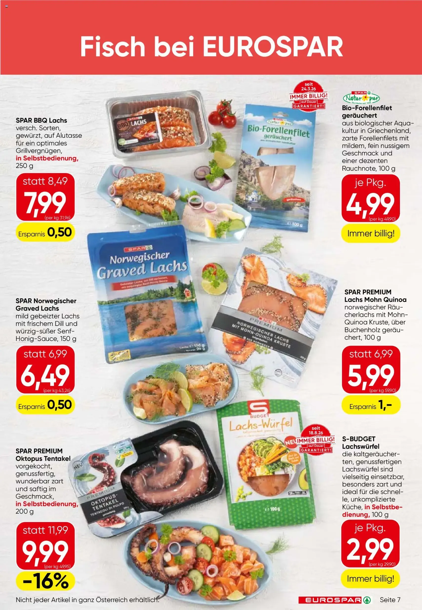 Eurospar Flugblatt - Gültiger Prospekt ab 22.10.2026, Seite 7 von insgesamt 16