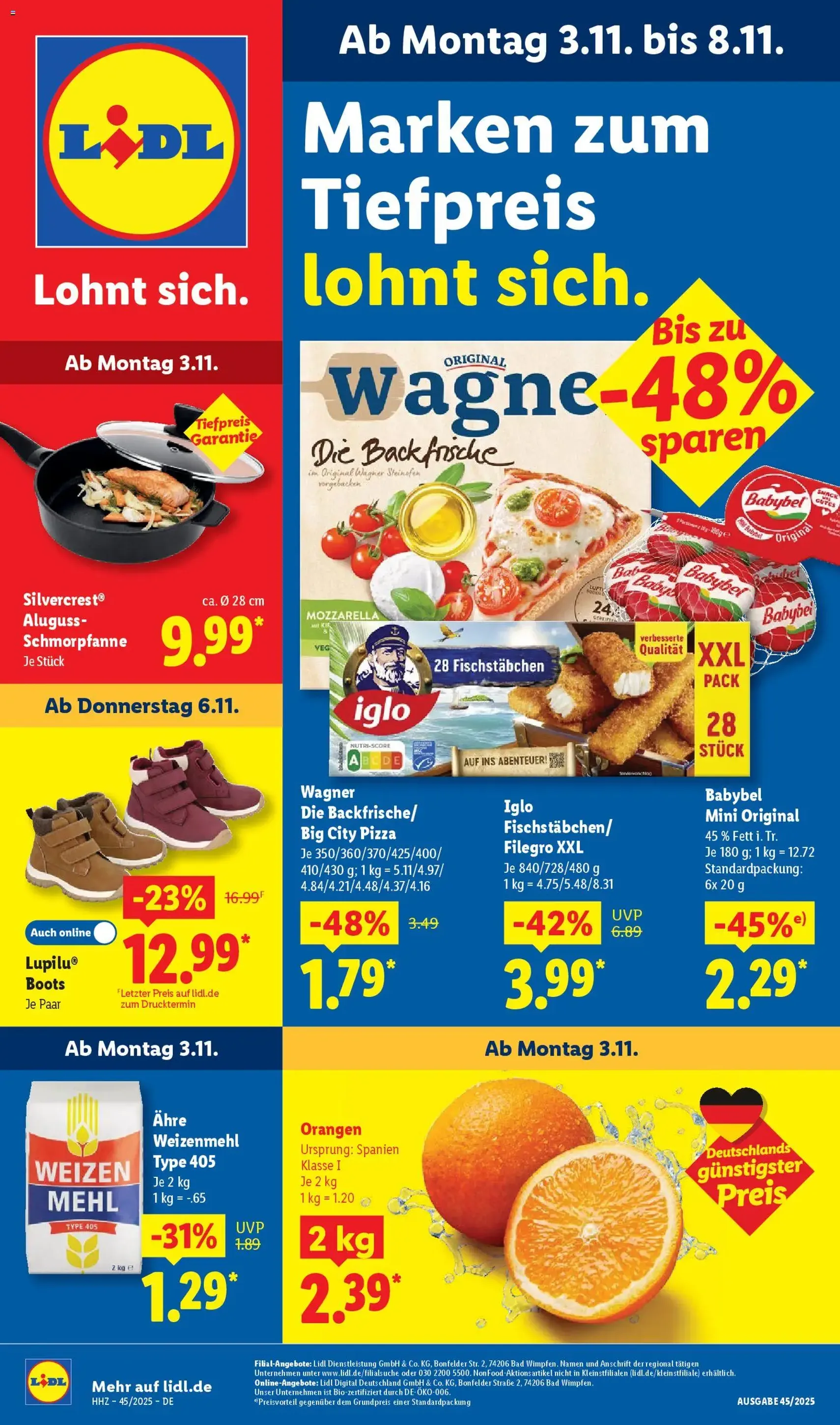 Lidl - Prospekt - Gültiger Prospekt ab 03.11.2025, Seite 1 von insgesamt 66 Lidl - Prospekt - Gültiger Prospekt ab 03.11.2025, Seite 1 von insgesamt 66