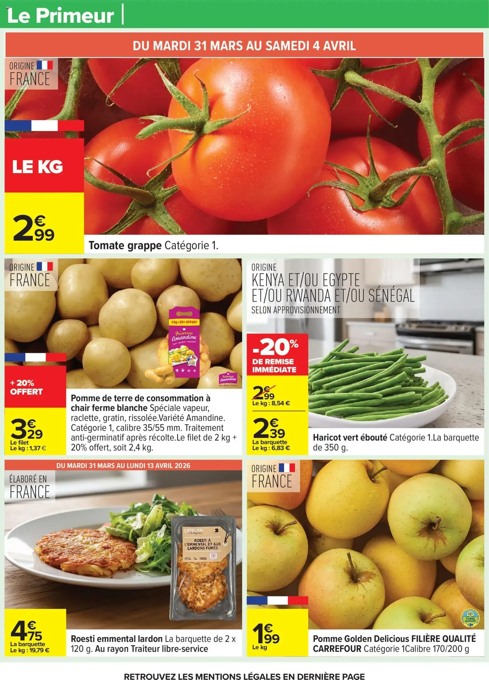 Carrefour catalogue semaine 14 - brochure valable à partir du 31/03/2026, page 20 sur 70